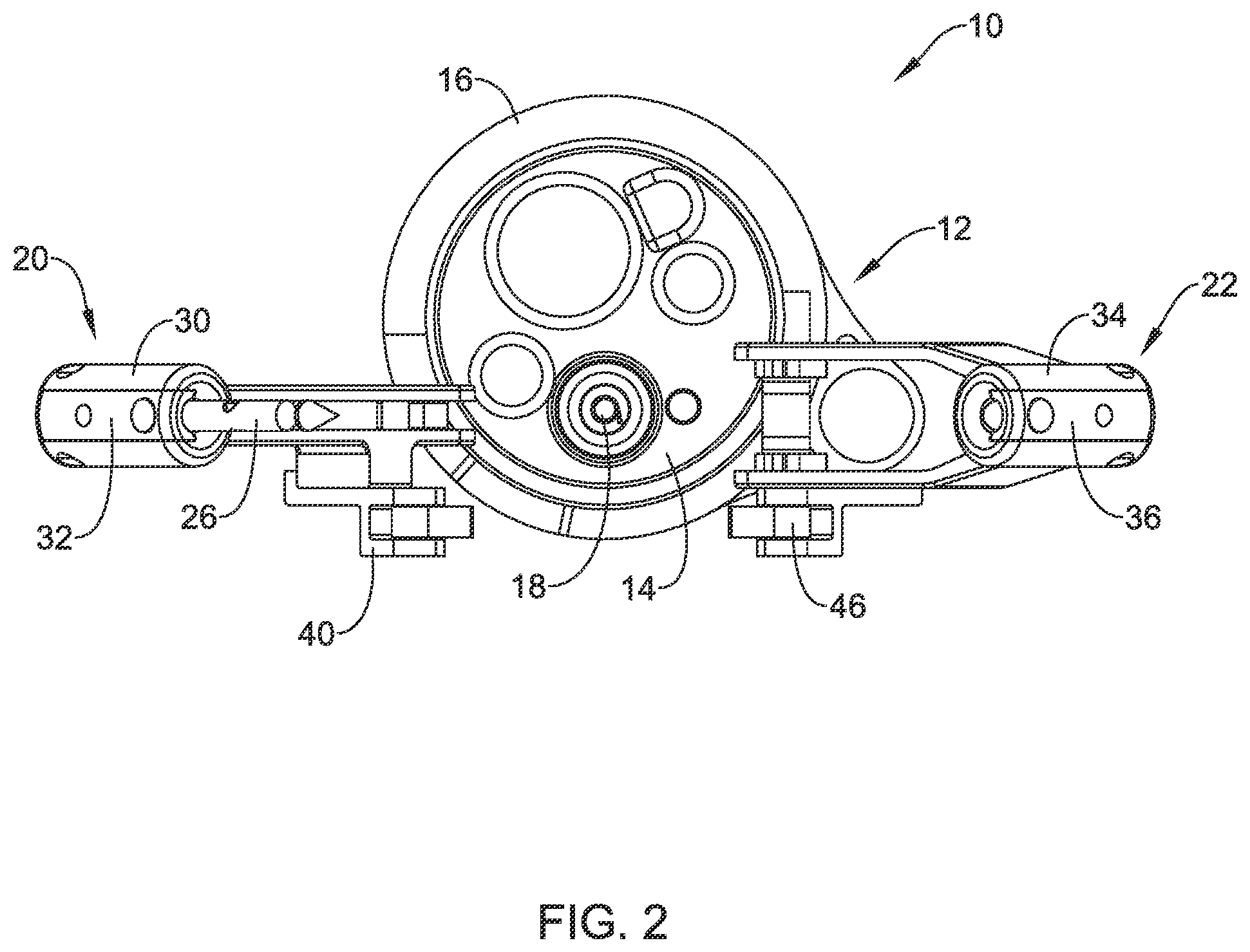 Patent US12376844 Figure 2 – Suture based closure device