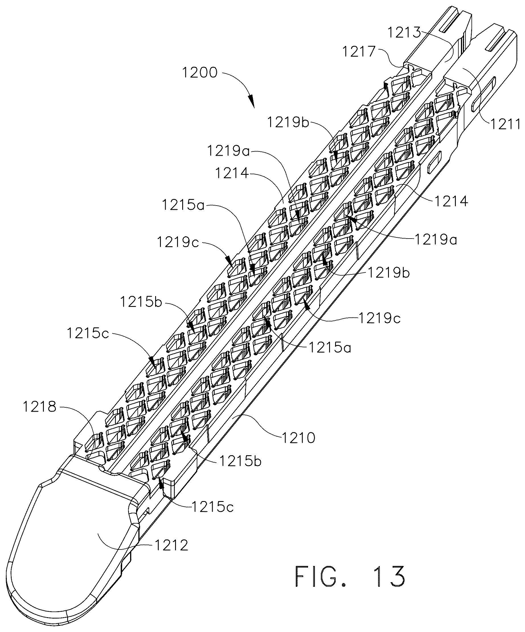 Patent US12376853 Figure 11 – Staple cartridge comprising a tissue thickness compensator