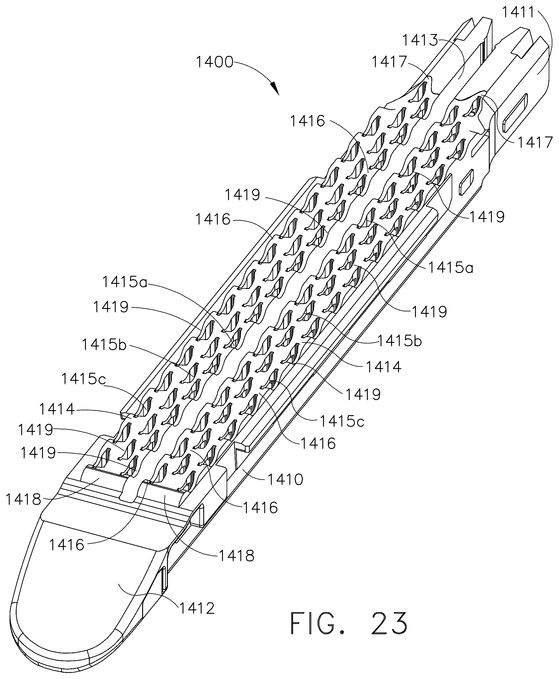 Patent US12376853 Figure 20 – Staple cartridge comprising a tissue thickness compensator