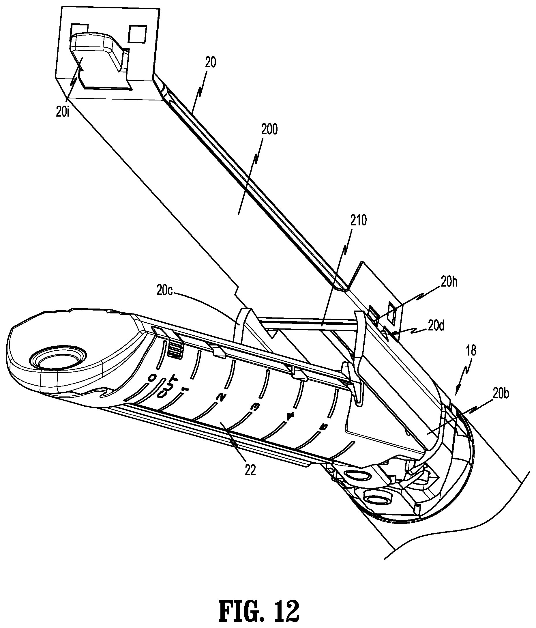 Patent US12376854 Figure 7 – Anvil buttress loading for a surgical stapling apparatus