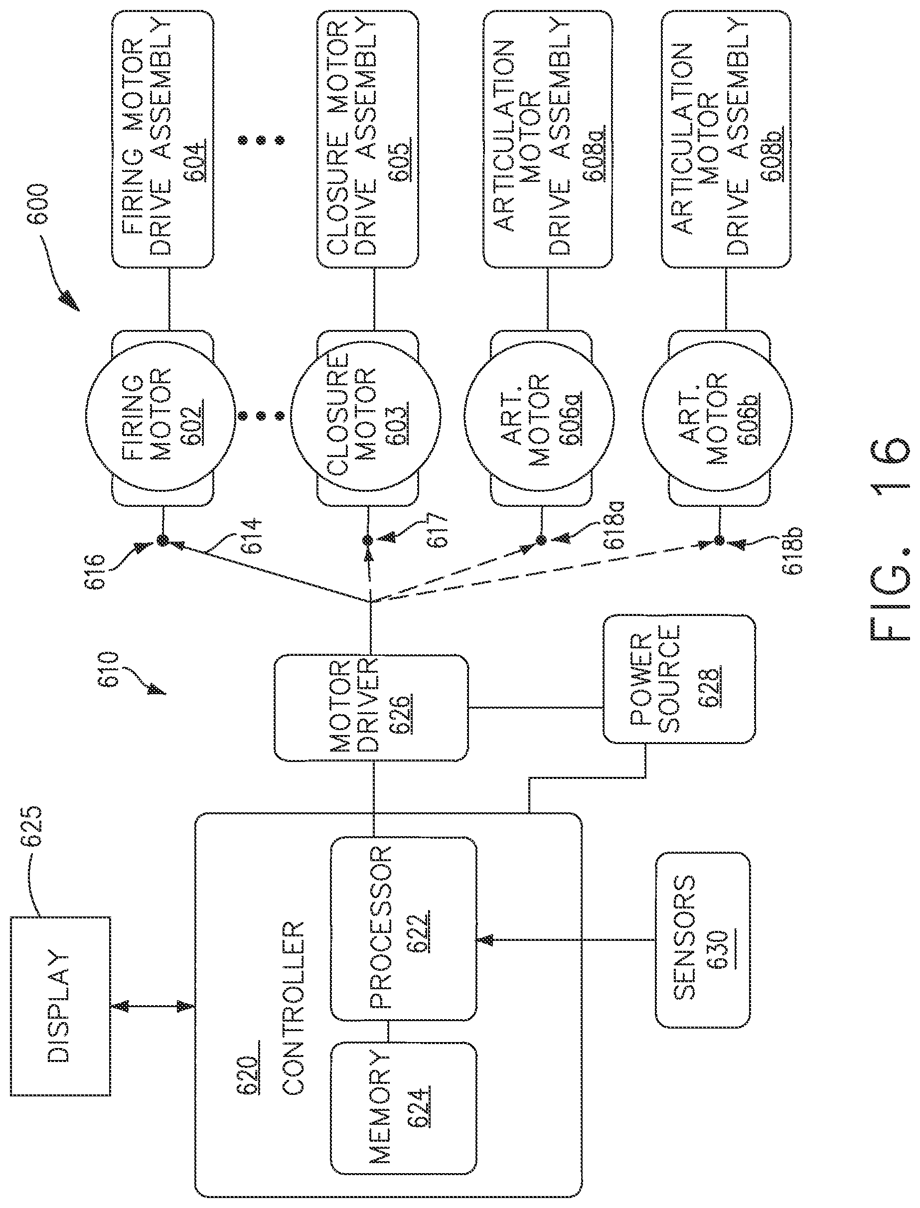 Patent US12376855 Figure 13 – Safety systems for smart powered surgical stapling