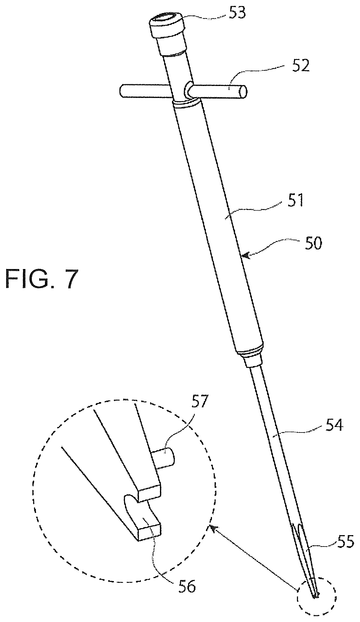 Patent US12376866 Figure 7 – Thin-blade chisel system