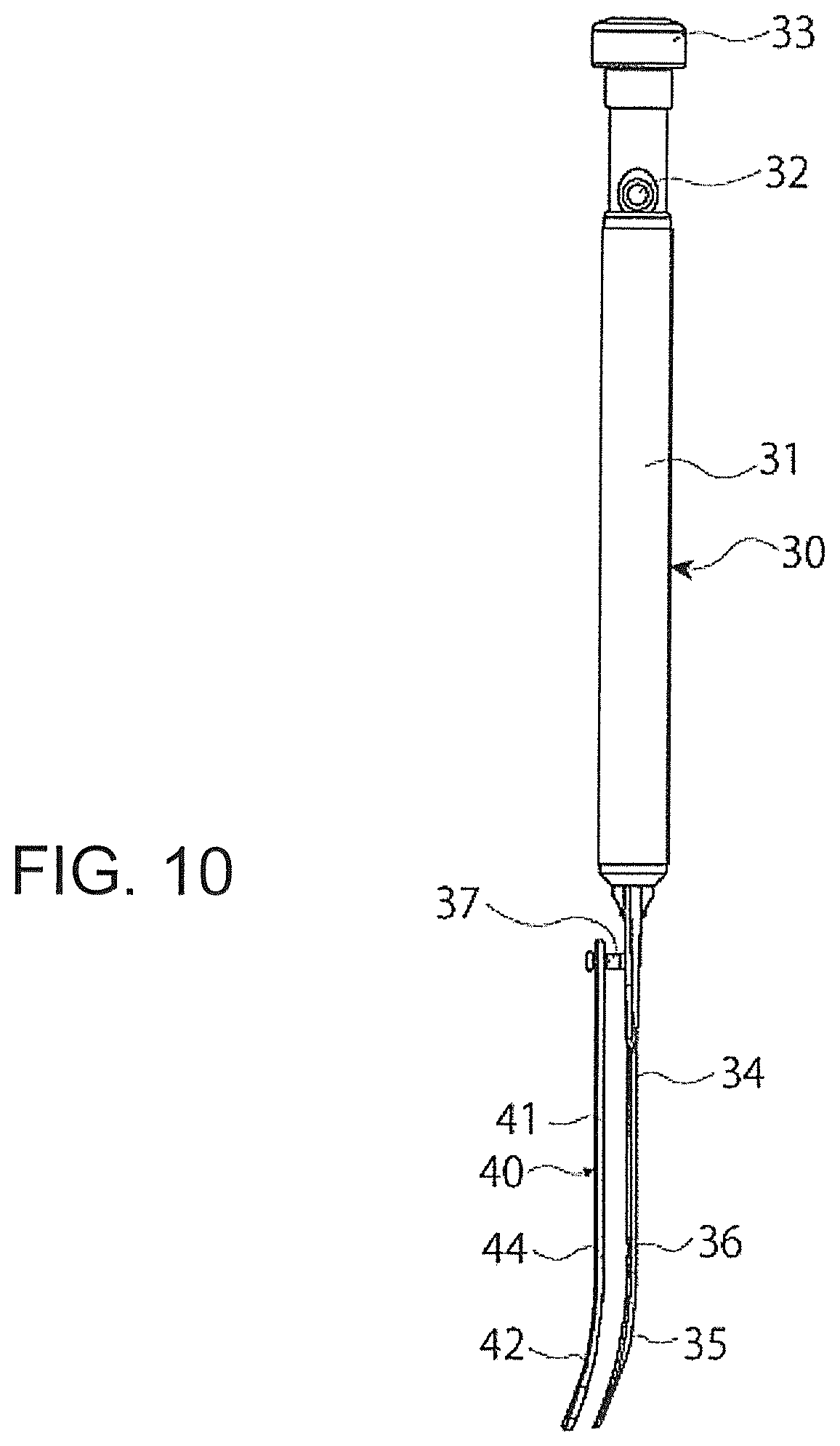 Patent US12376866 Figure 10 – Thin-blade chisel system