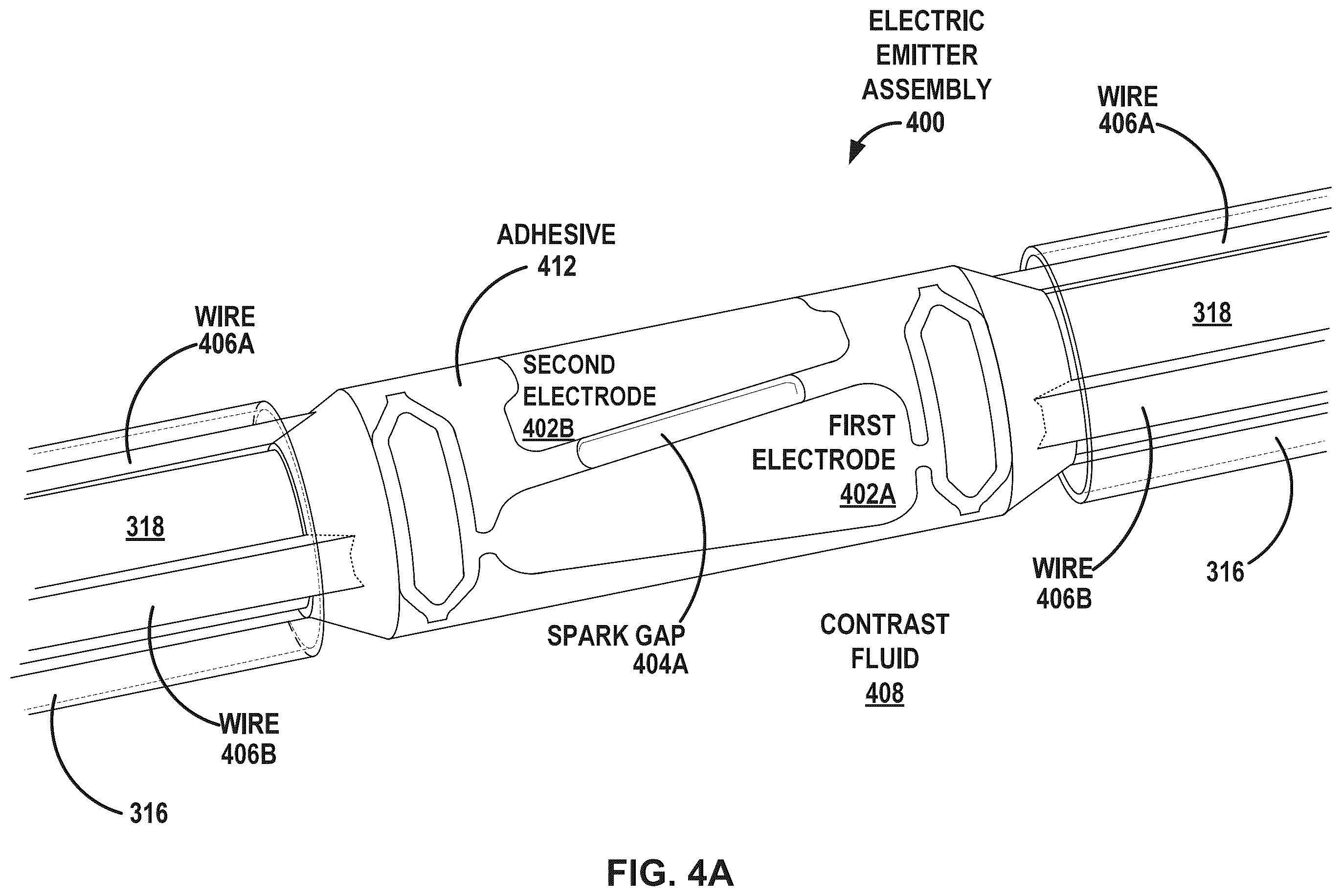 Patent US12376869 Figure 4 – Intravascular lithotripsy