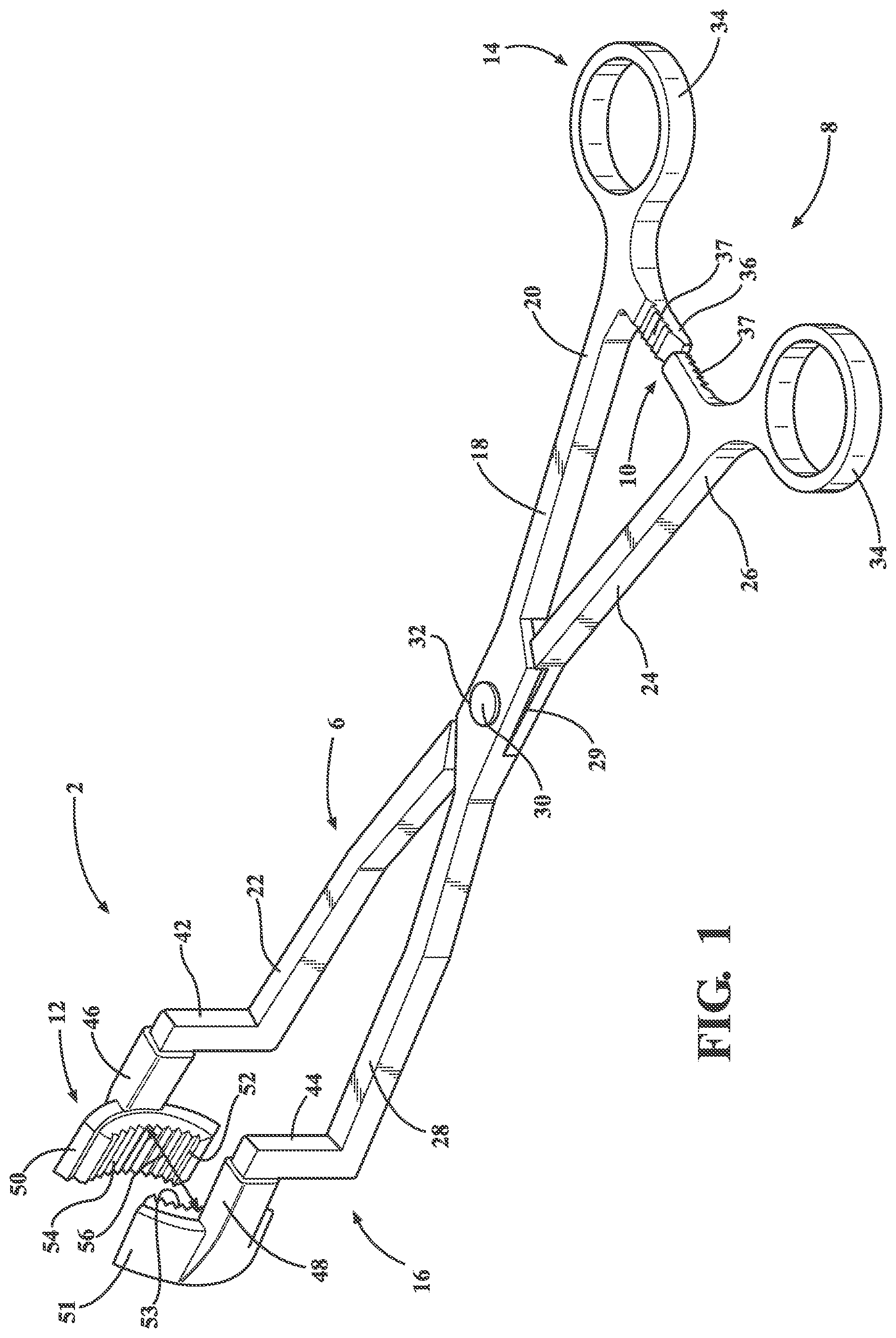 Patent US12376871 Figure 1 – Atraumatic tenaculum for facilitation of transcervical procedures