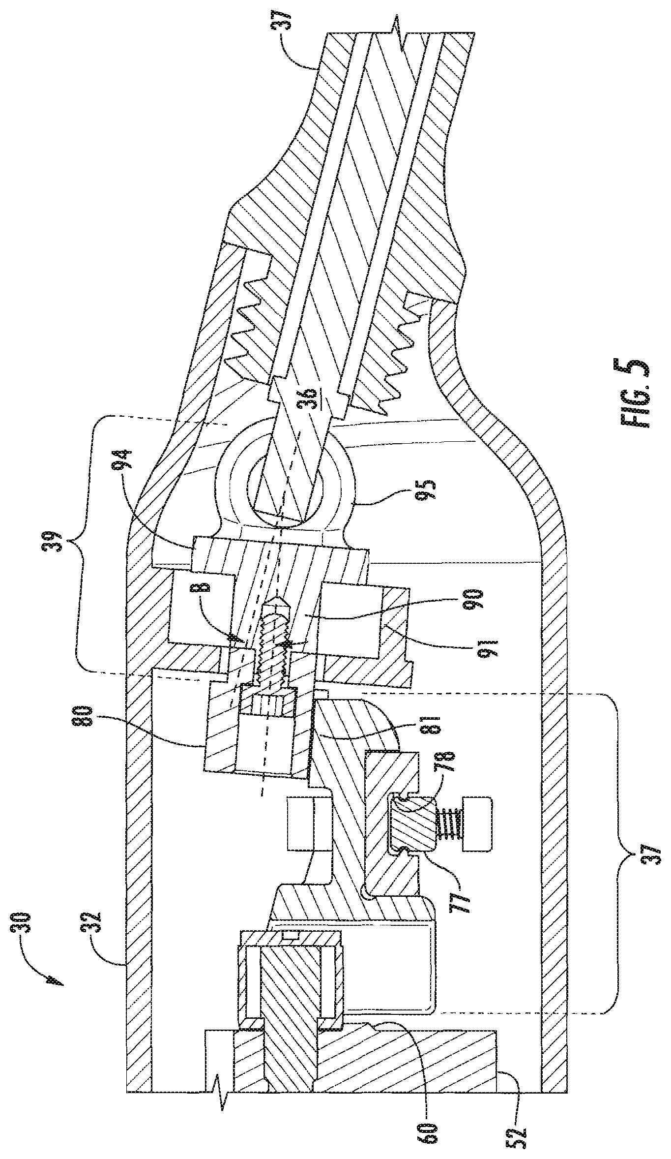 Patent US12376876 Figure 4 – Rotary oscillating and reciprocating surgical tool