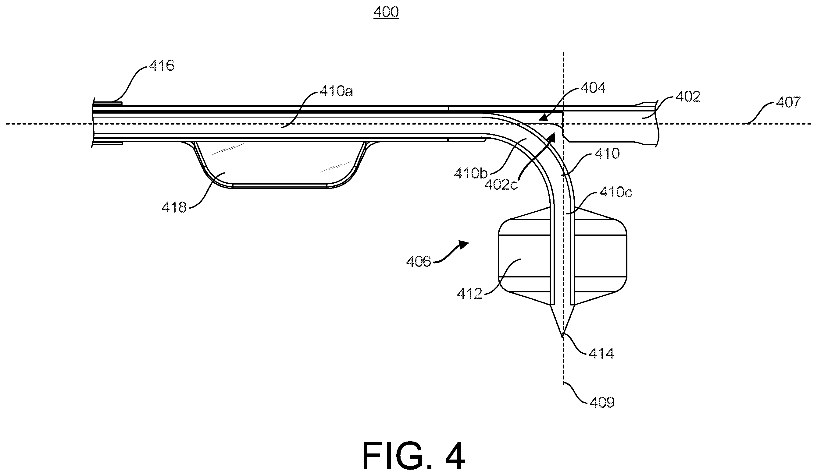 Patent US12376879 Figure 4 – Expandable elements for shunting catheters