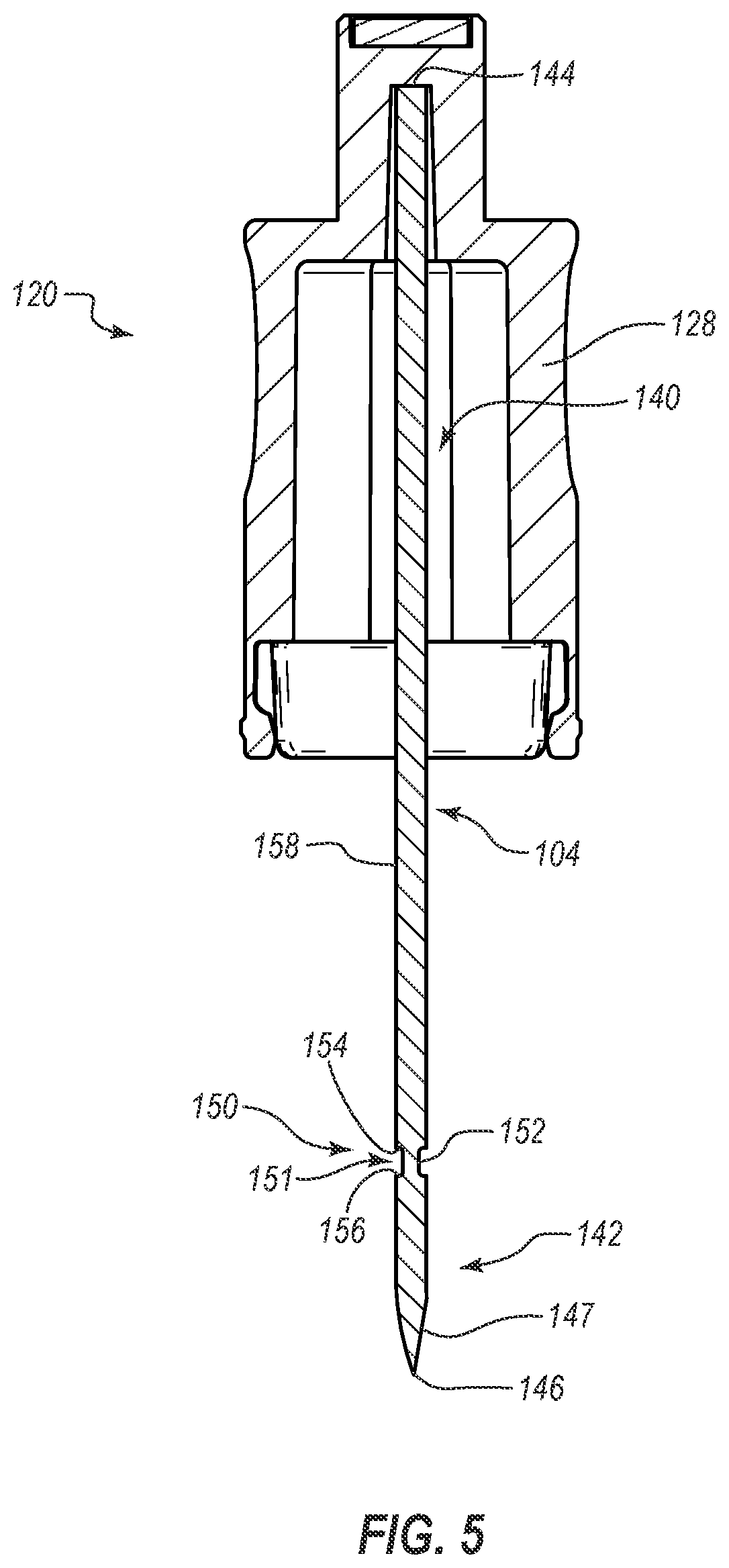 Patent US12376881 Figure 5 – Safety shields for elongated instruments and related systems and methods