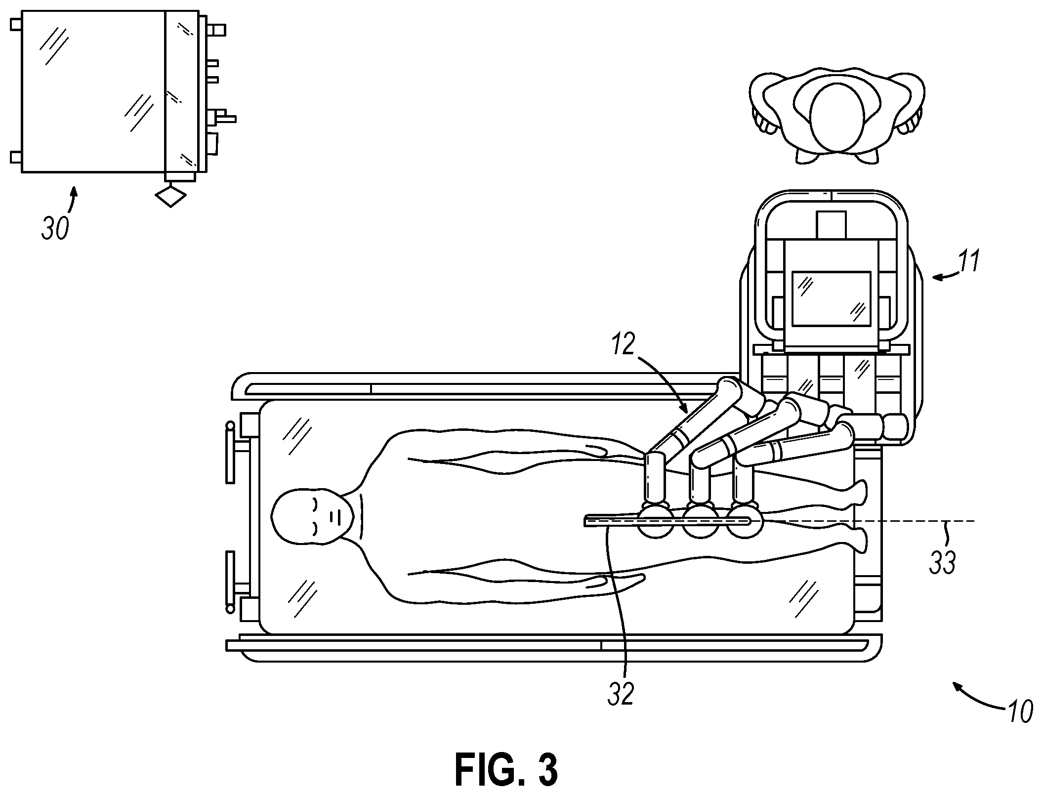 Patent US12376883 Figure 3 – Uterine manipulator control with presentation of critical structures