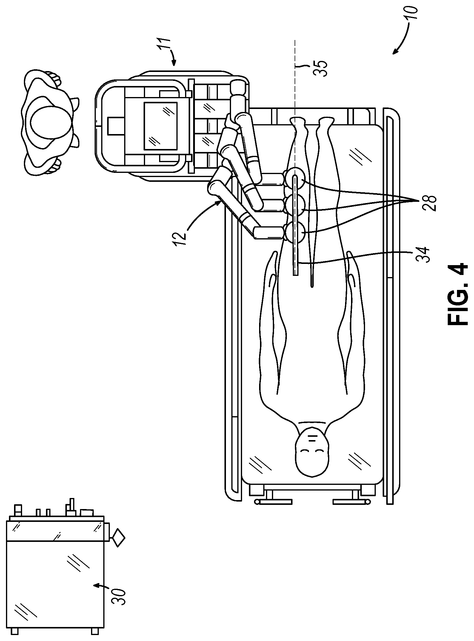 Patent US12376883 Figure 4 – Uterine manipulator control with presentation of critical structures