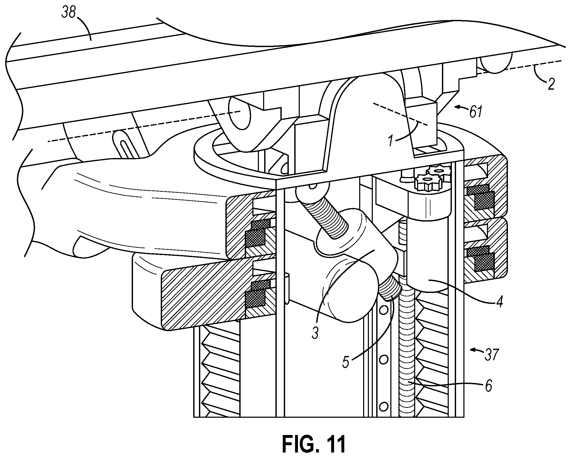 Patent US12376883 Figure 11 – Uterine manipulator control with presentation of critical structures