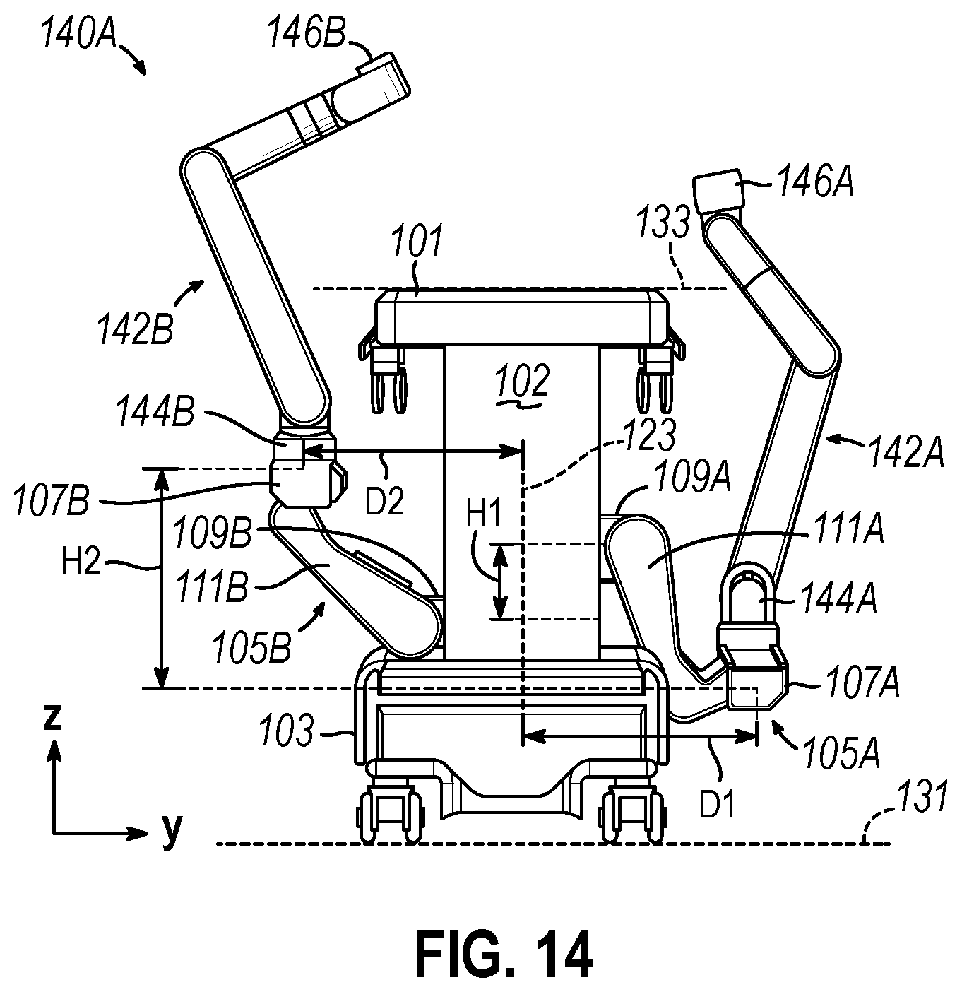 Patent US12376883 Figure 13 – Uterine manipulator control with presentation of critical structures
