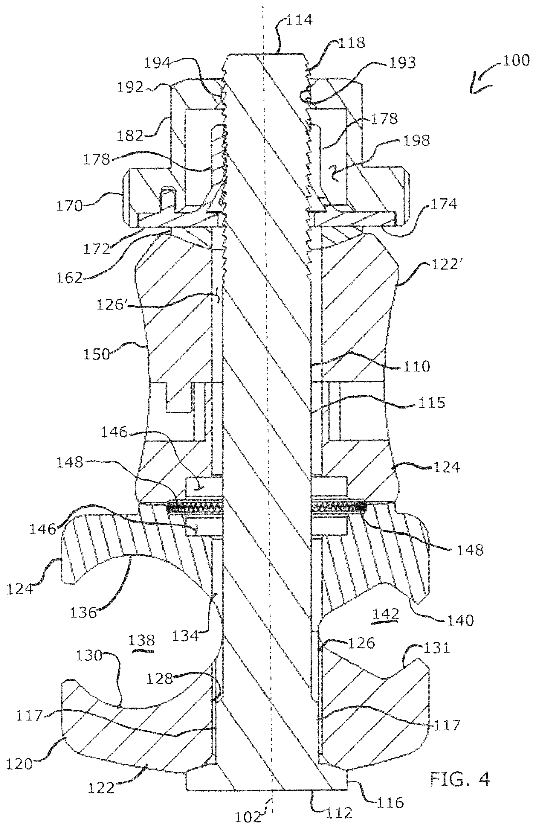 Patent US12376885 Figure 5 – External fixator assembly