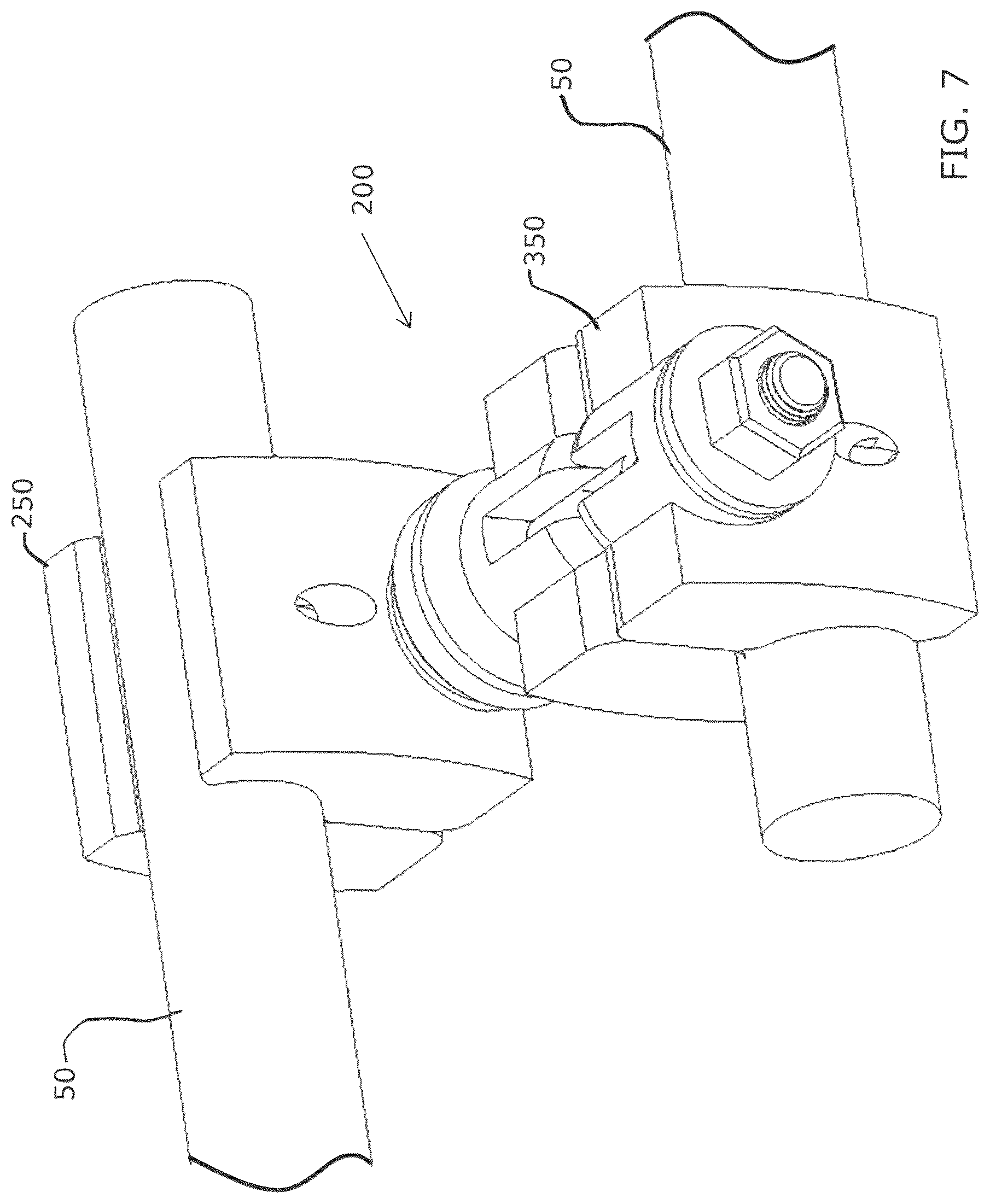 Patent US12376885 Figure 8 – External fixator assembly