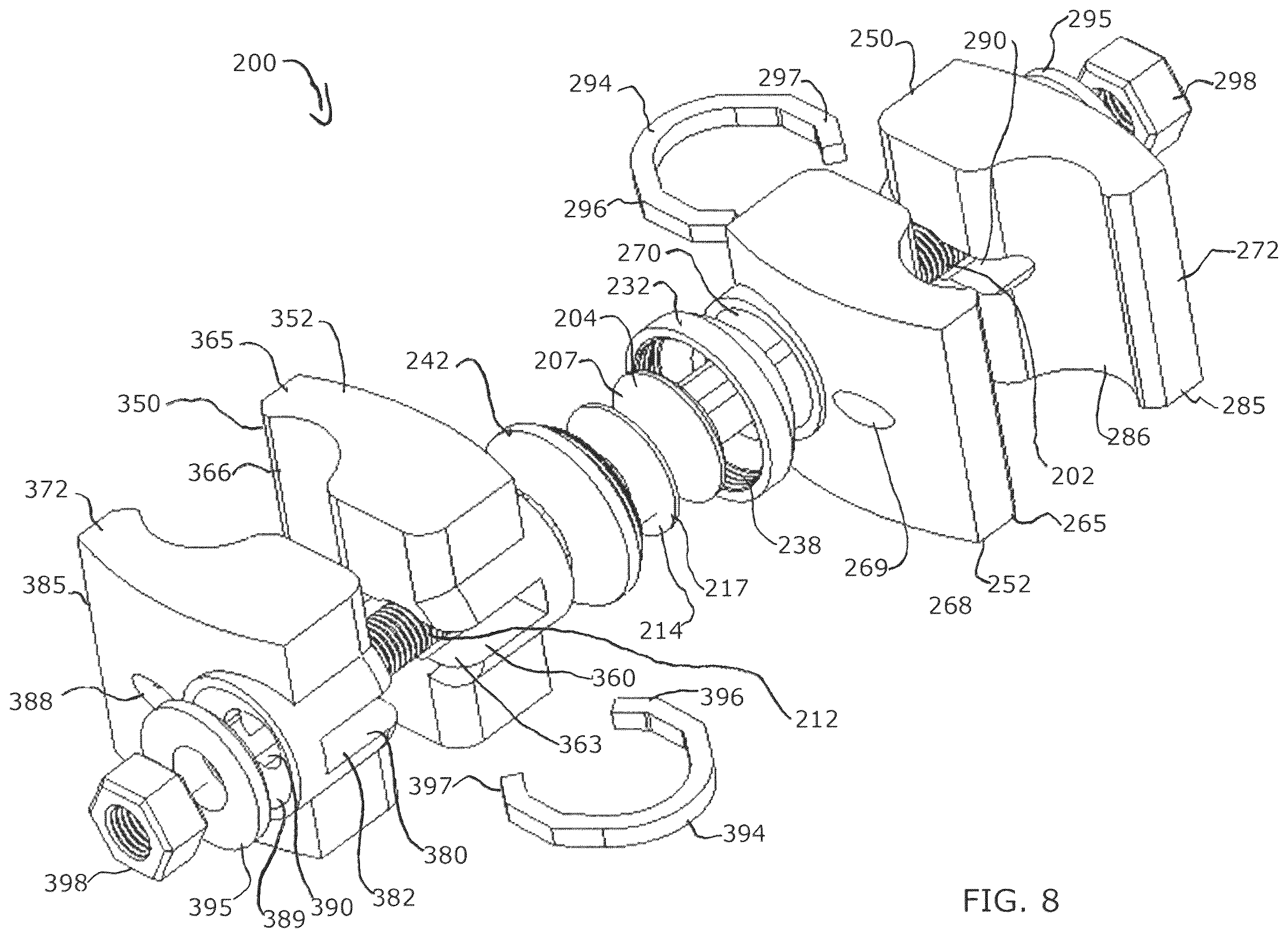 Patent US12376885 Figure 10 – External fixator assembly