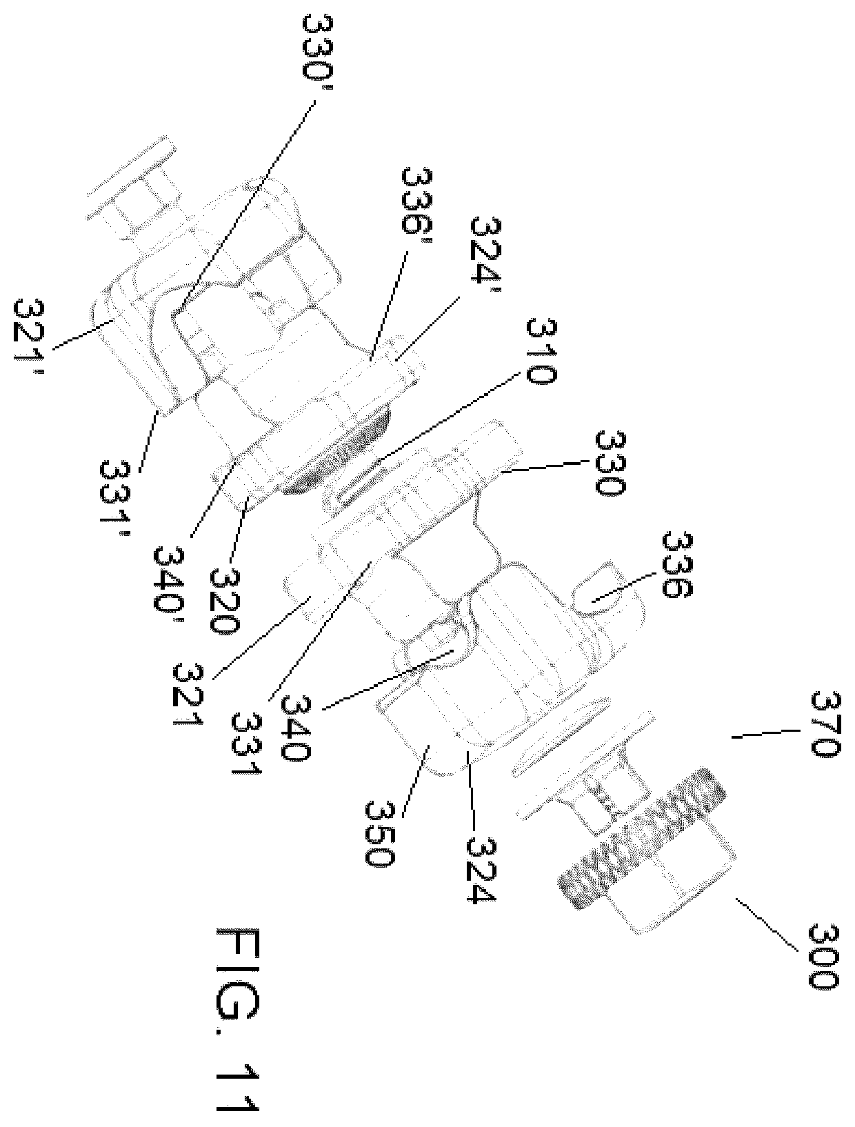 Patent US12376885 Figure 13 – External fixator assembly