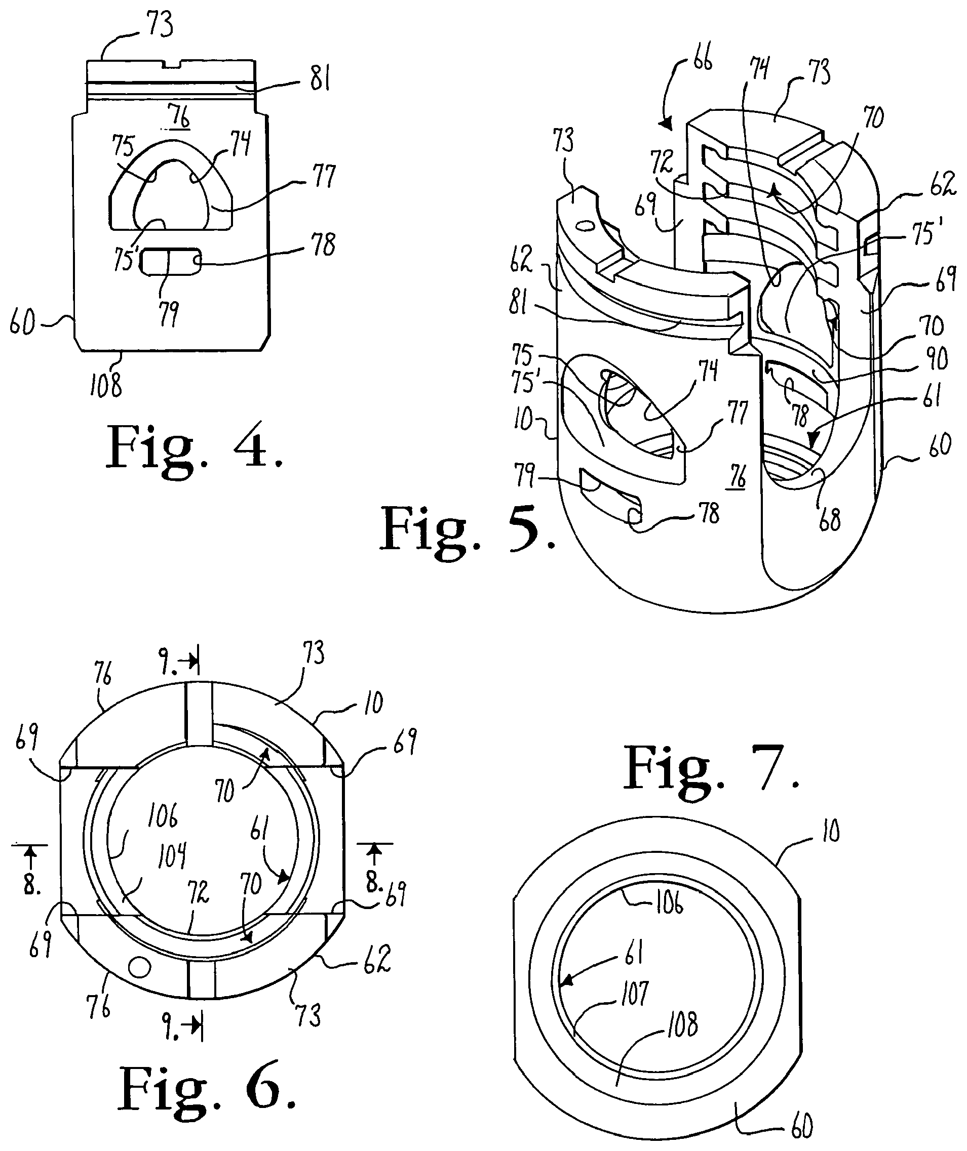 Patent US12376886 Figure 2 – Pivotal bone anchor assembly with retainer pre-positioned in expansion chamber and tool-deployable insert