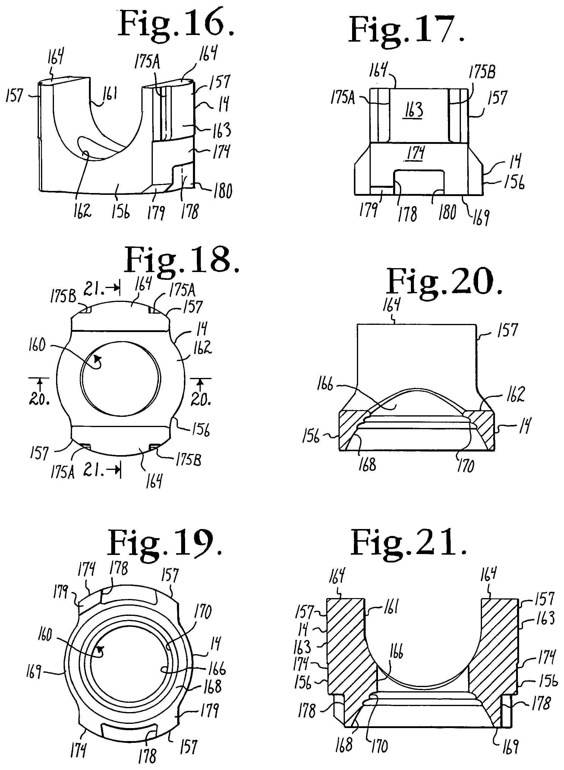 Patent US12376886 Figure 5 – Pivotal bone anchor assembly with retainer pre-positioned in expansion chamber and tool-deployable insert