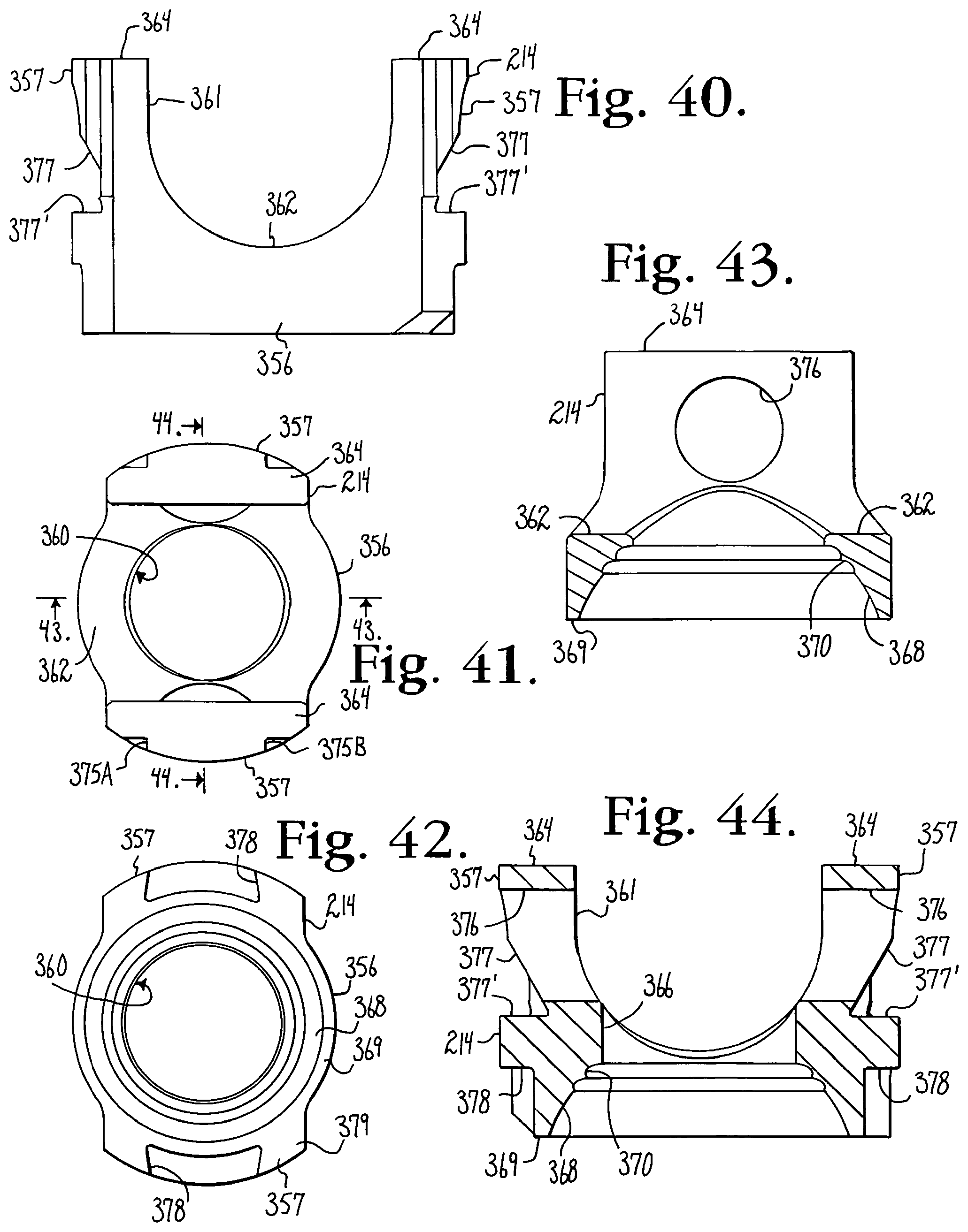 Patent US12376886 Figure 10 – Pivotal bone anchor assembly with retainer pre-positioned in expansion chamber and tool-deployable insert