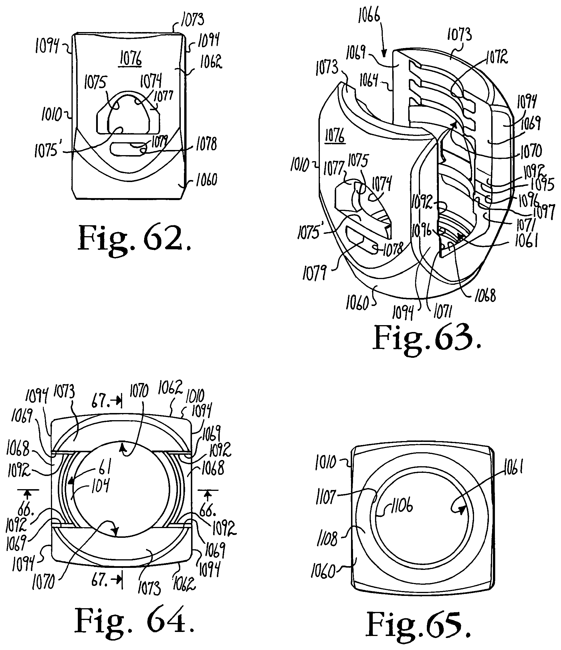 Patent US12376886 Figure 17 – Pivotal bone anchor assembly with retainer pre-positioned in expansion chamber and tool-deployable insert