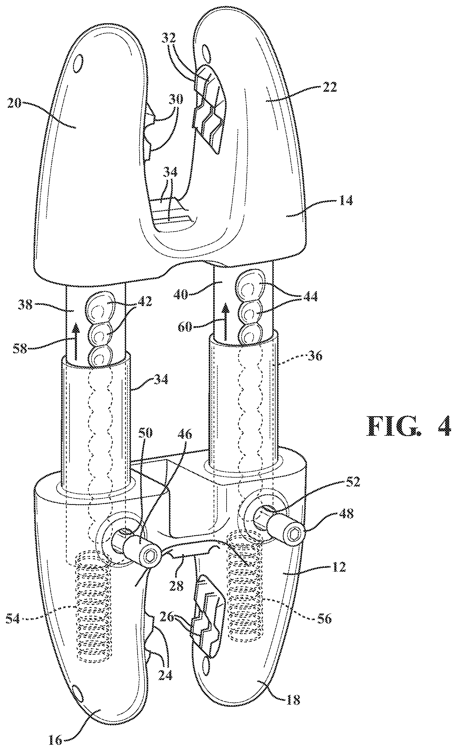 Patent US12376889 Figure 4 – Expandable spring stepped in jack for installation between upper and lower succeeding articular processes