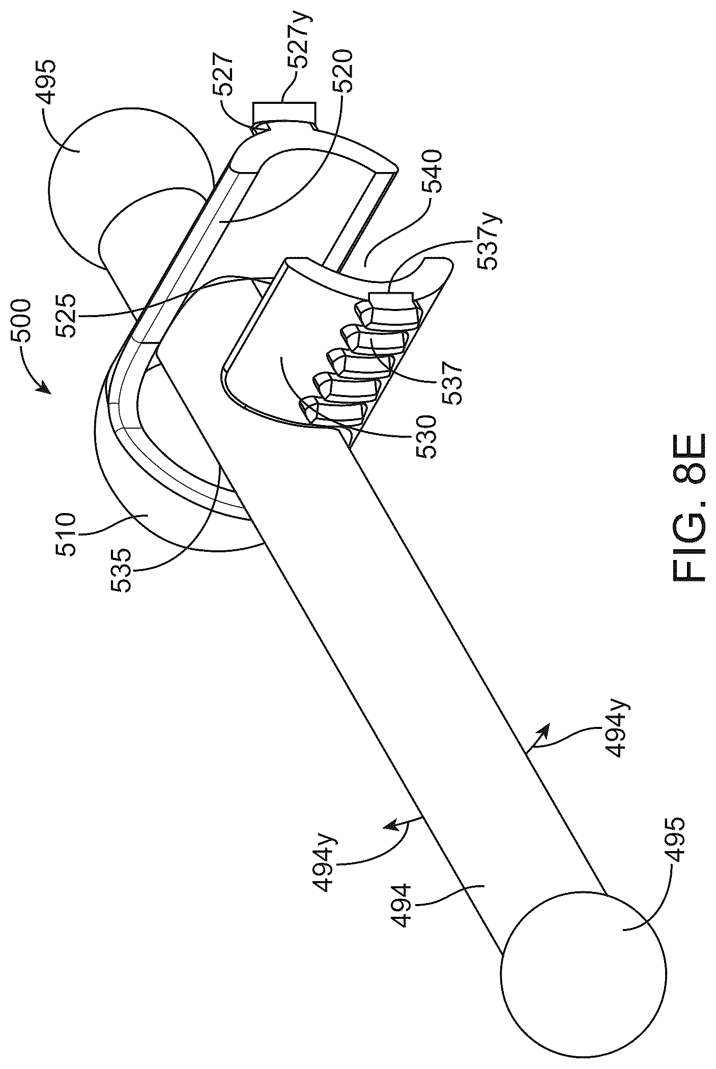 Patent US12376890 Figure 8 – Dynamic and non-dynamic interspinous fusion implant and bone growth stimulation system