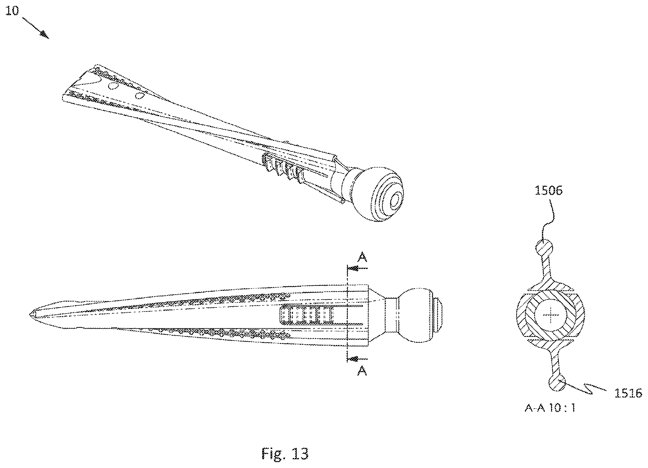Patent US12376892 Figure 13 – Bone-anchoring device for a pedicle access