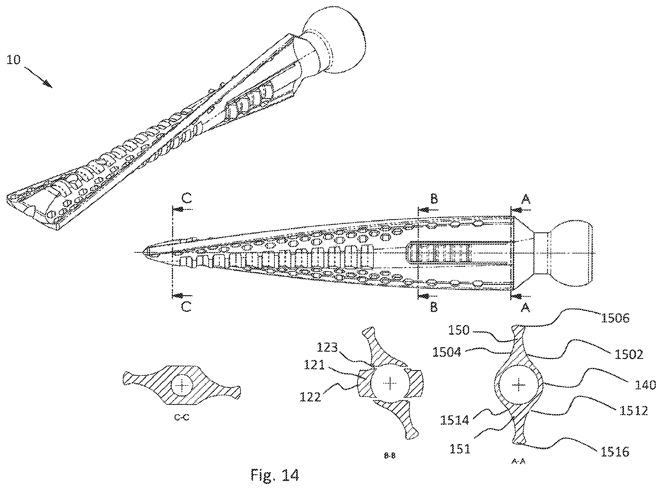 Patent US12376892 Figure 14 – Bone-anchoring device for a pedicle access