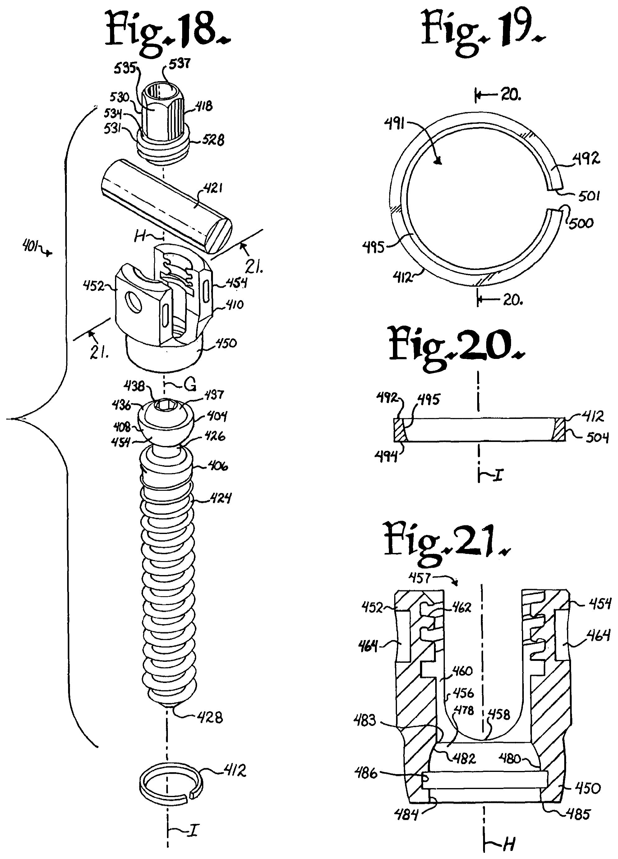 Patent US12376894 Figure 7 – Pivotal bone anchor assembly with ring retainer and twist-in-place pressure insert
