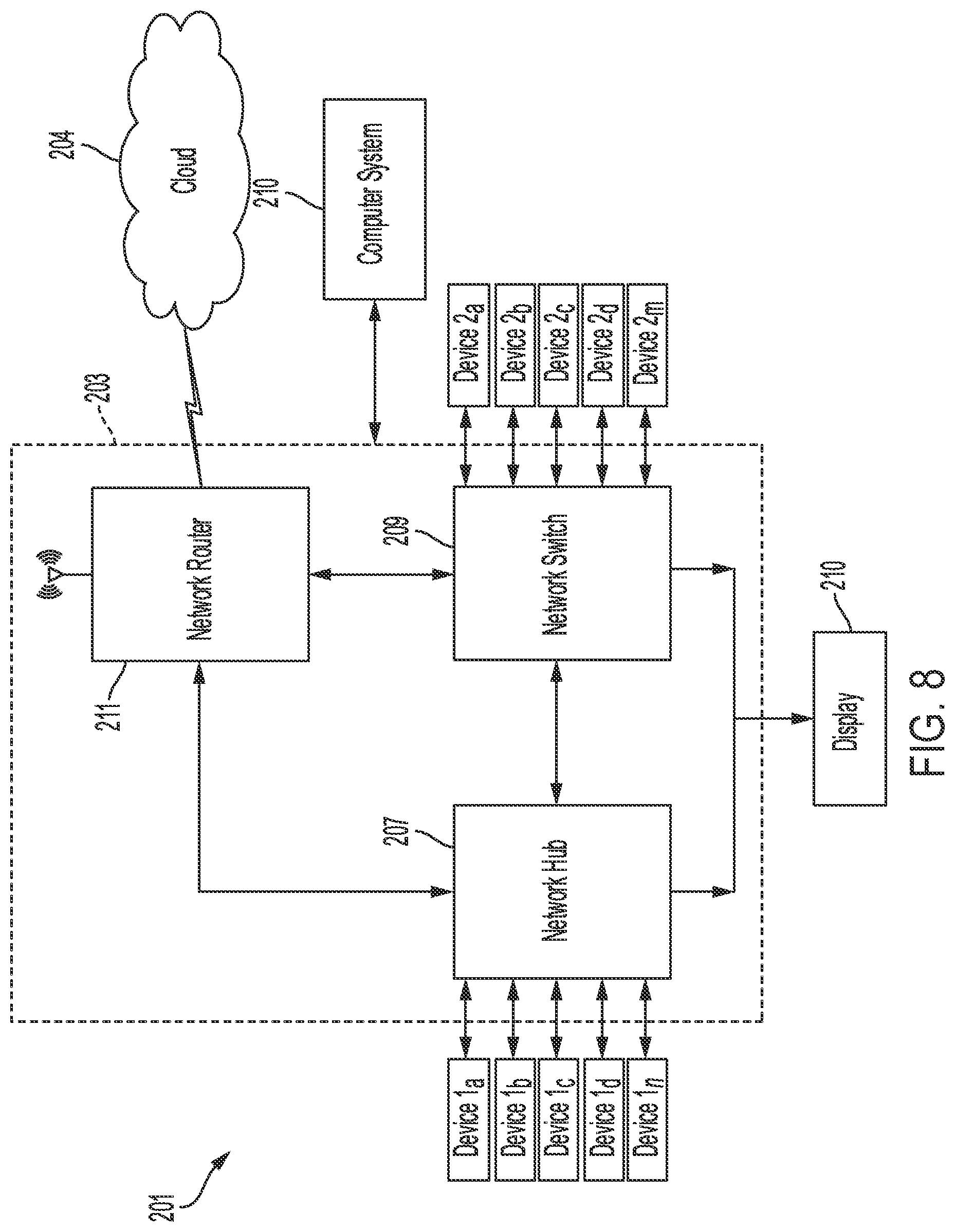 Patent US12376896 Figure 7 – Power and communication mitigation arrangement for modular surgical energy system