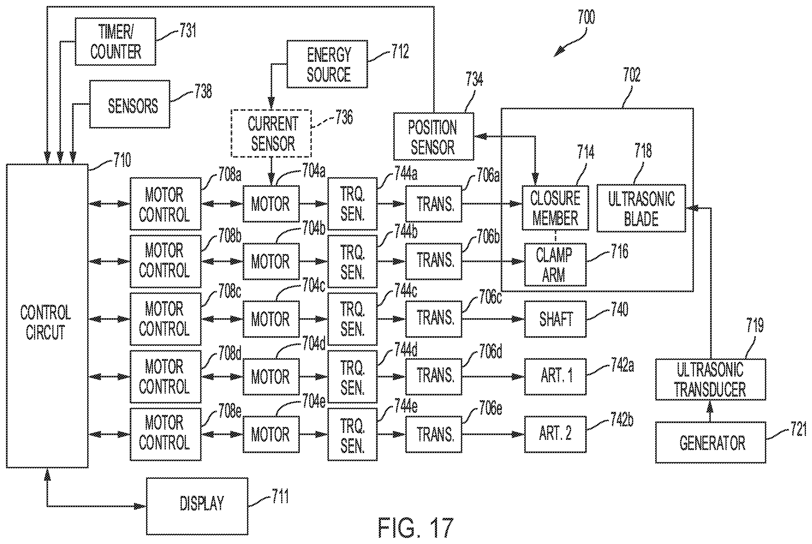 Patent US12376896 Figure 14 – Power and communication mitigation arrangement for modular surgical energy system