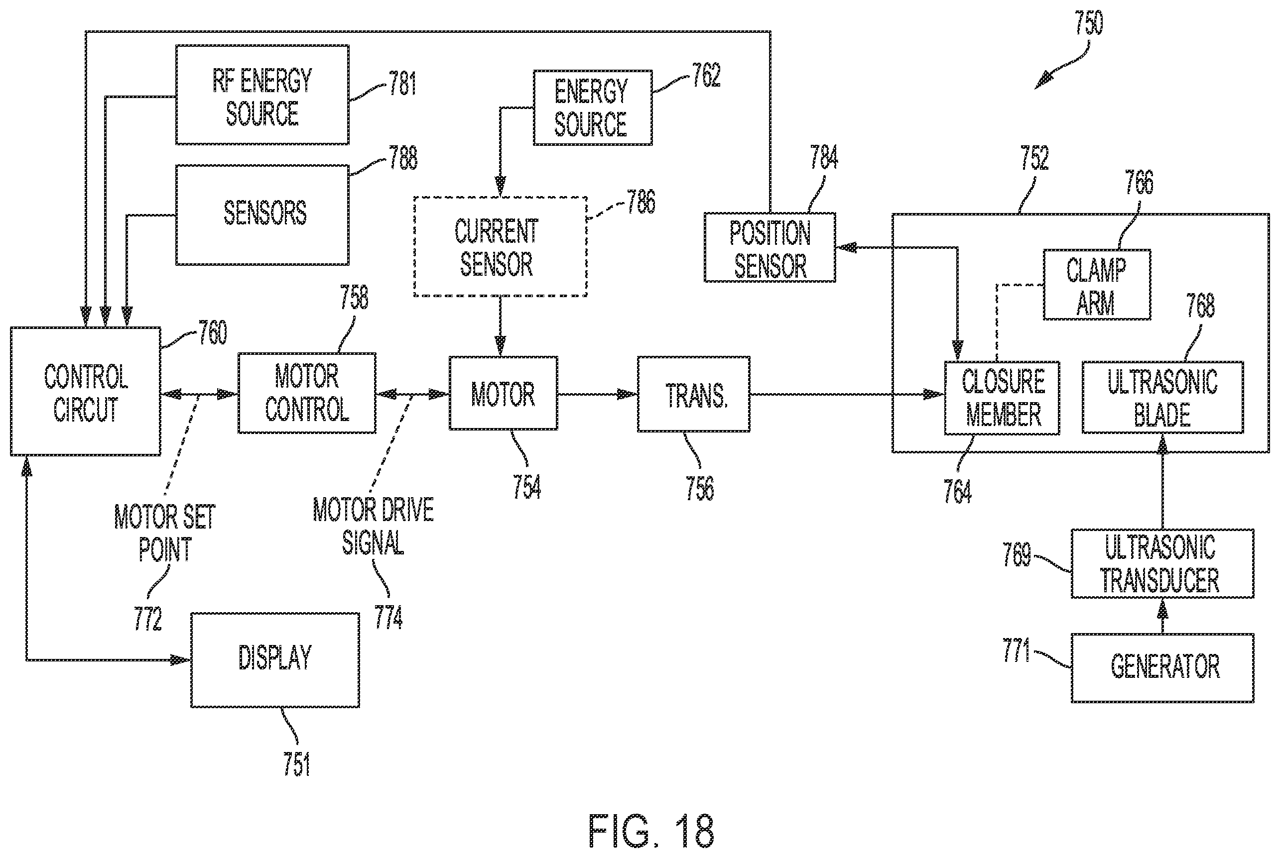 Patent US12376896 Figure 15 – Power and communication mitigation arrangement for modular surgical energy system