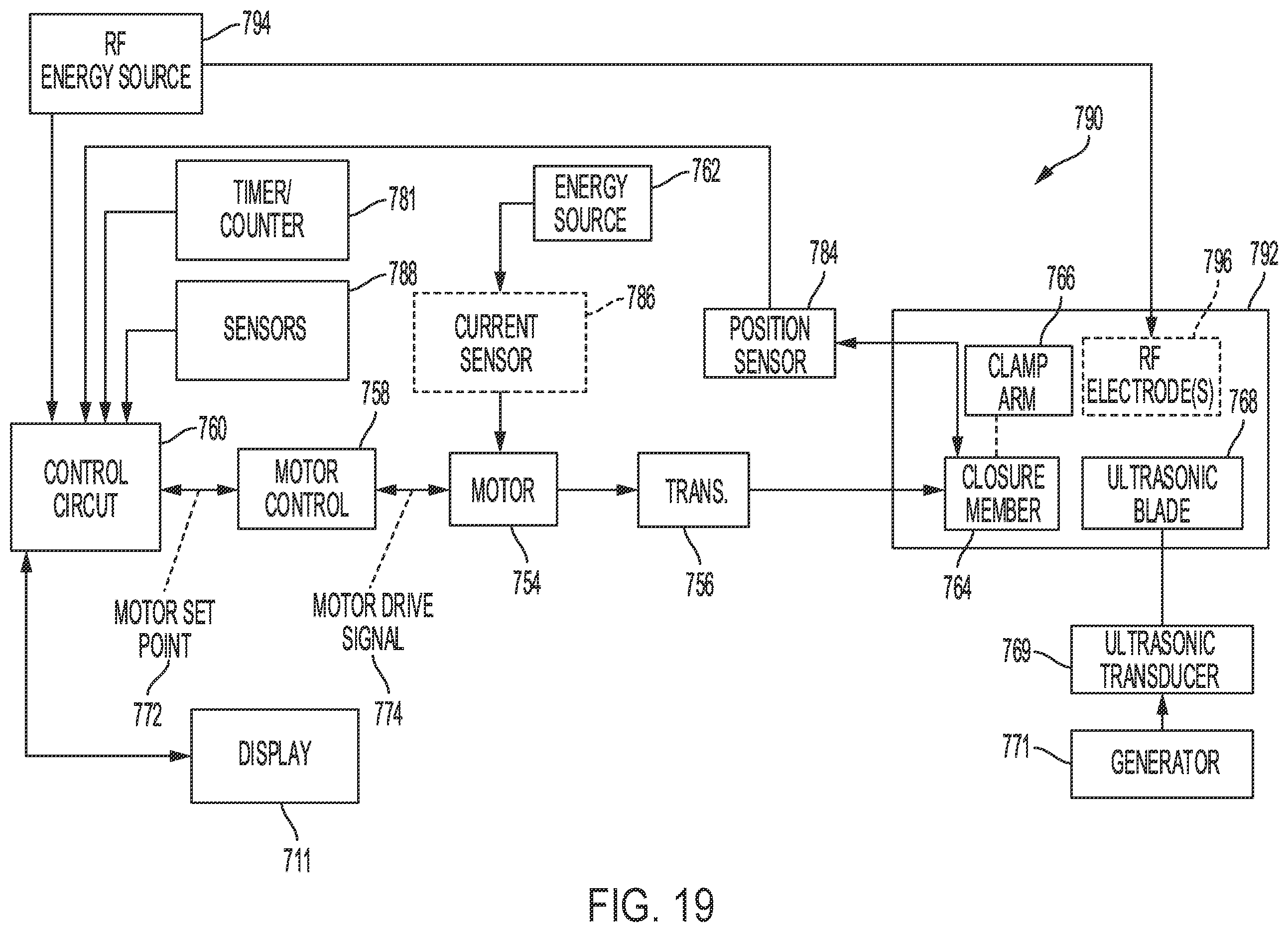 Patent US12376896 Figure 16 – Power and communication mitigation arrangement for modular surgical energy system