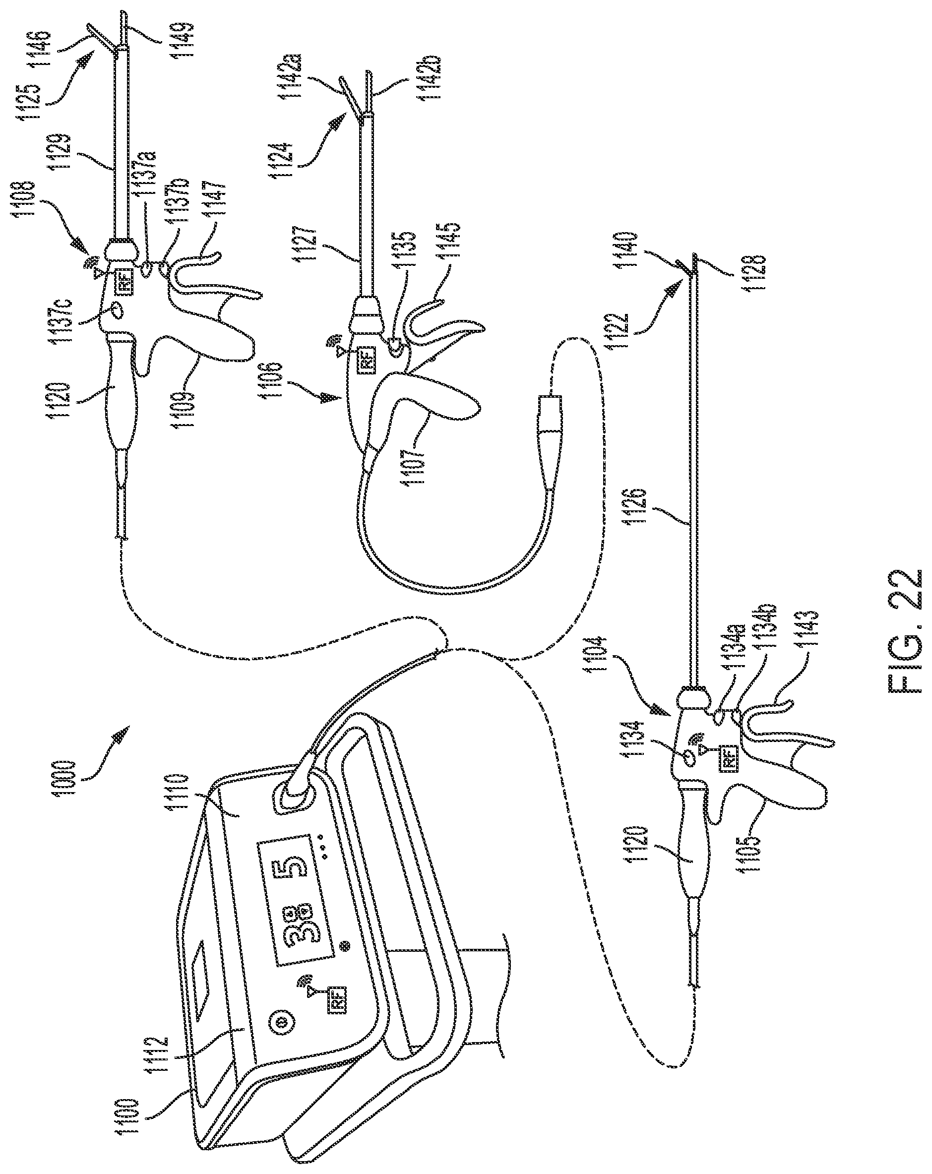 Patent US12376896 Figure 19 – Power and communication mitigation arrangement for modular surgical energy system