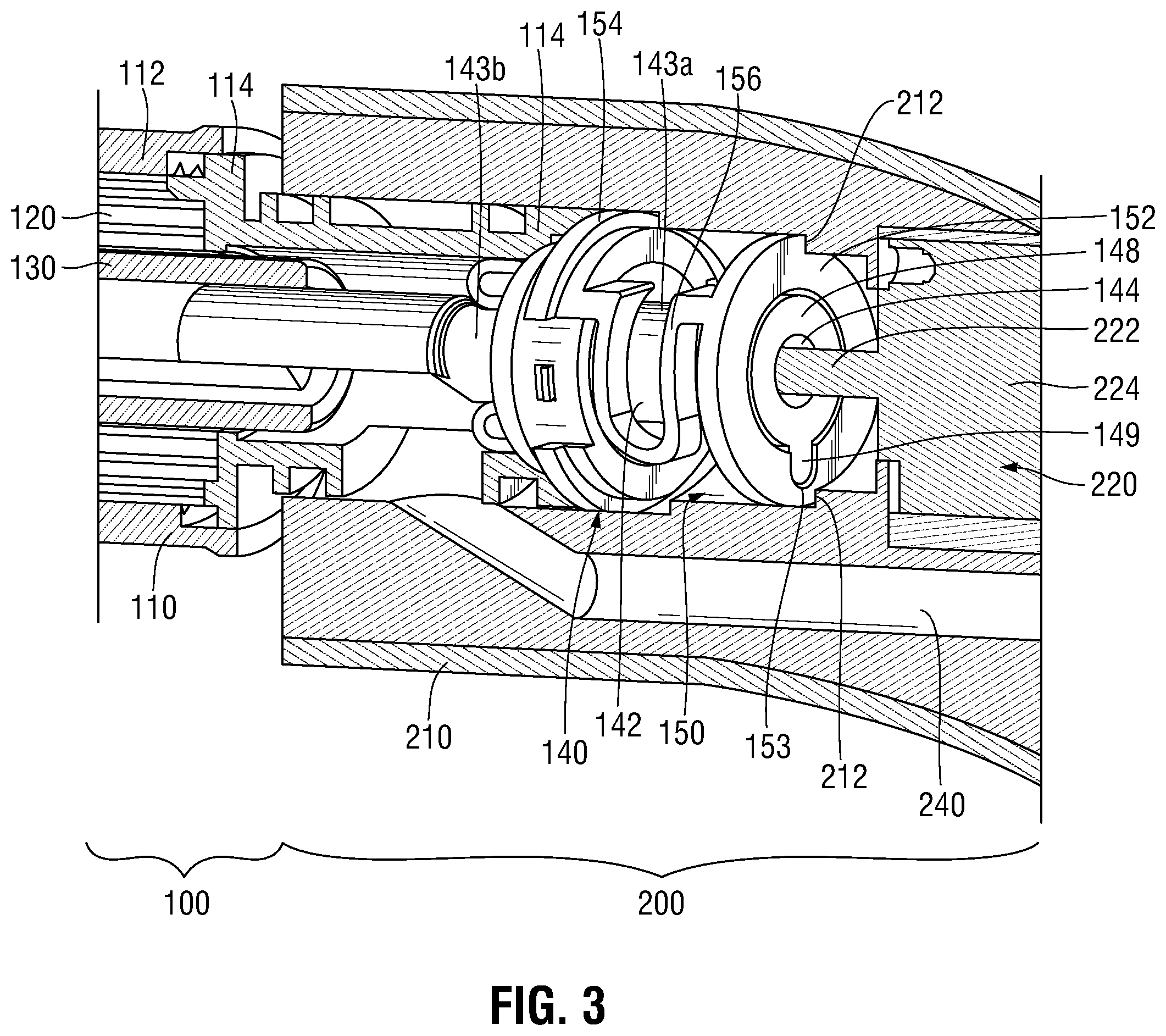 Patent US12376899 Figure 3 – Tissue resecting device including a blade lock and release mechanism