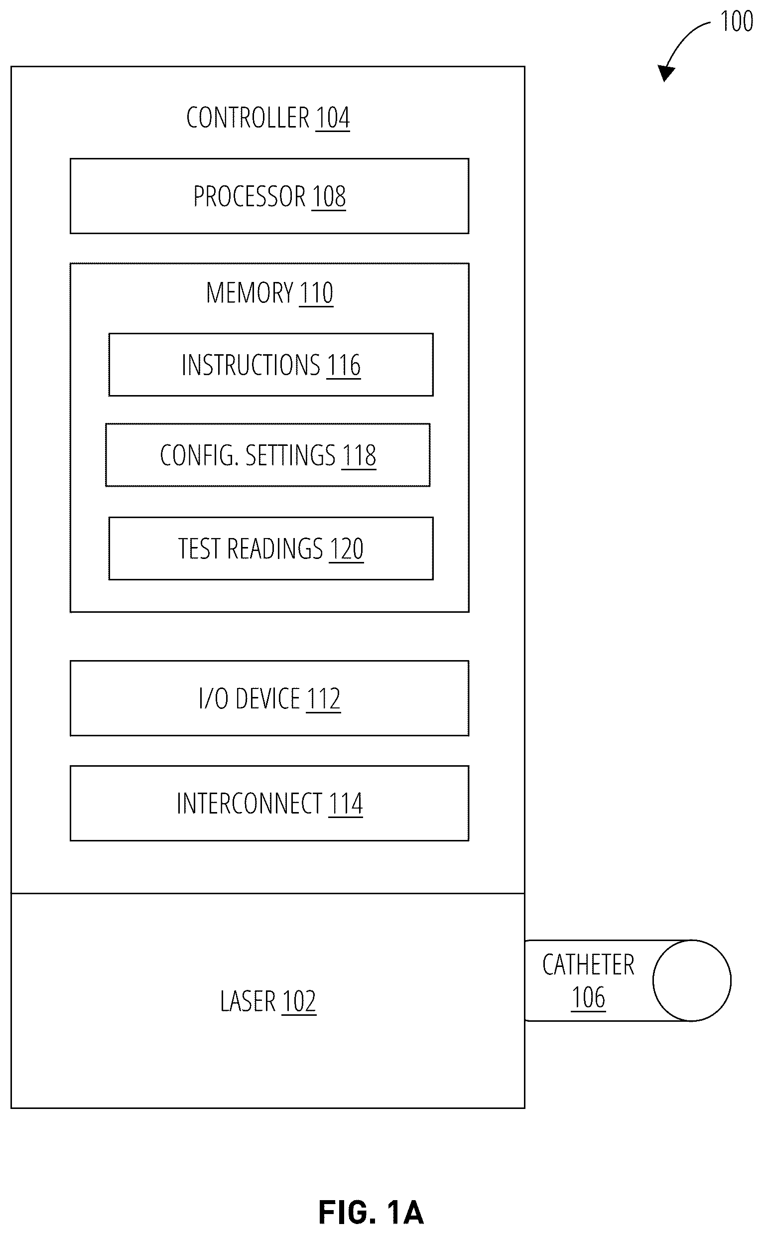Patent US12376904 Figure 1 – Dynamic laser stabilization and calibration system