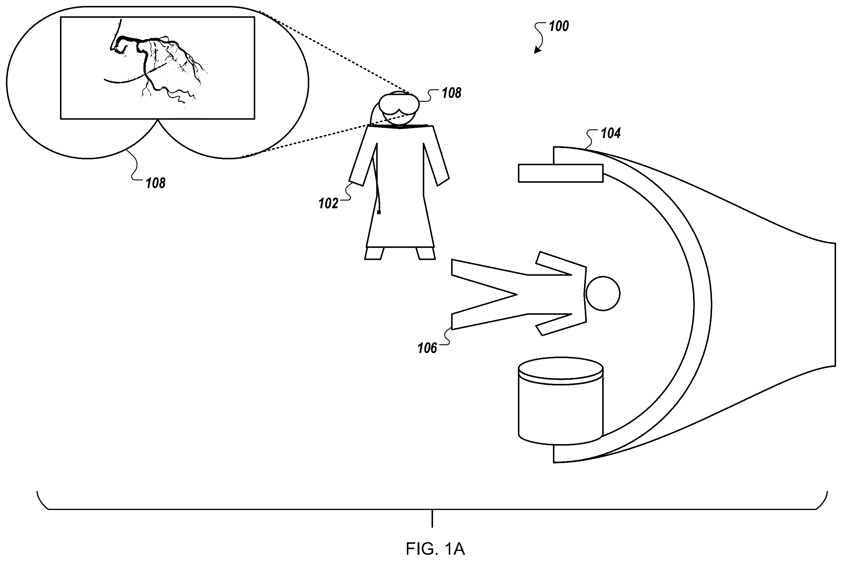 Patent US12376905 Figure 1 – Augmented reality display of surgical imaging