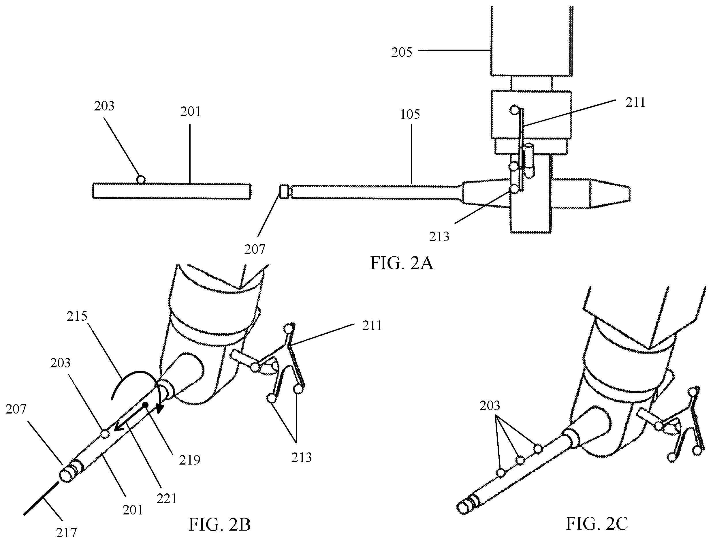 Patent US12376912 Figure 2 – Methods for locating and tracking a tool axis