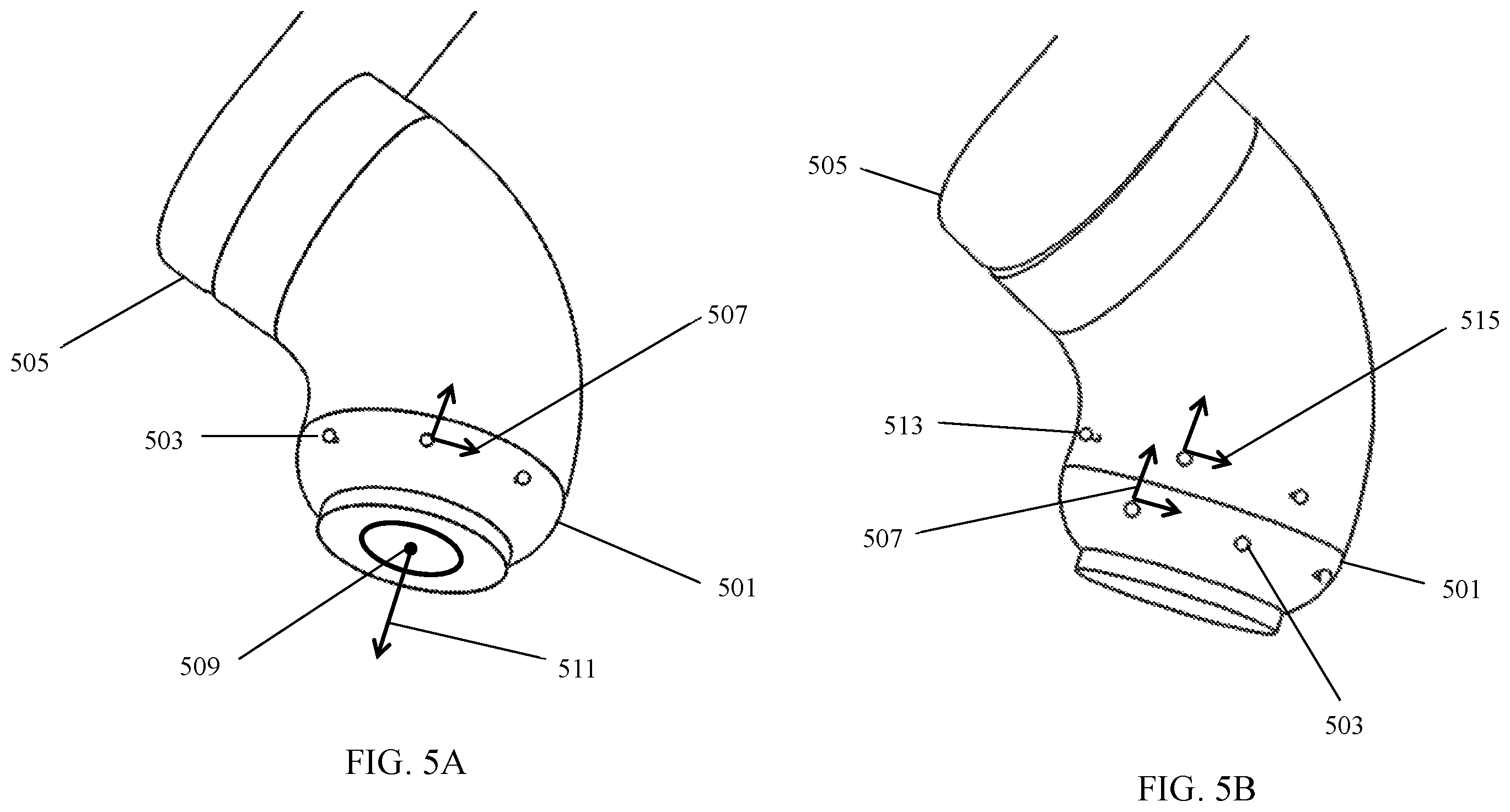 Patent US12376912 Figure 5 – Methods for locating and tracking a tool axis