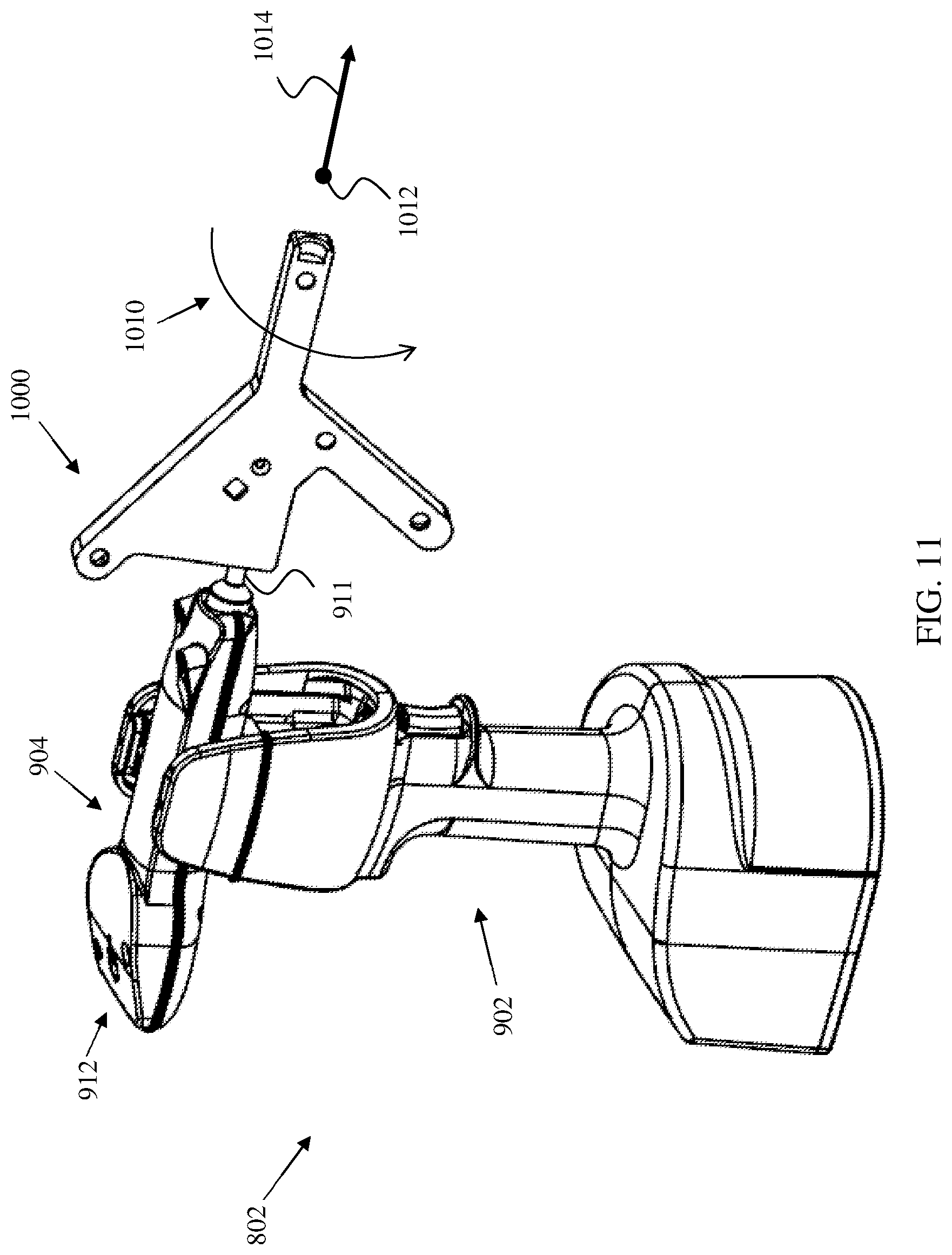 Patent US12376912 Figure 11 – Methods for locating and tracking a tool axis