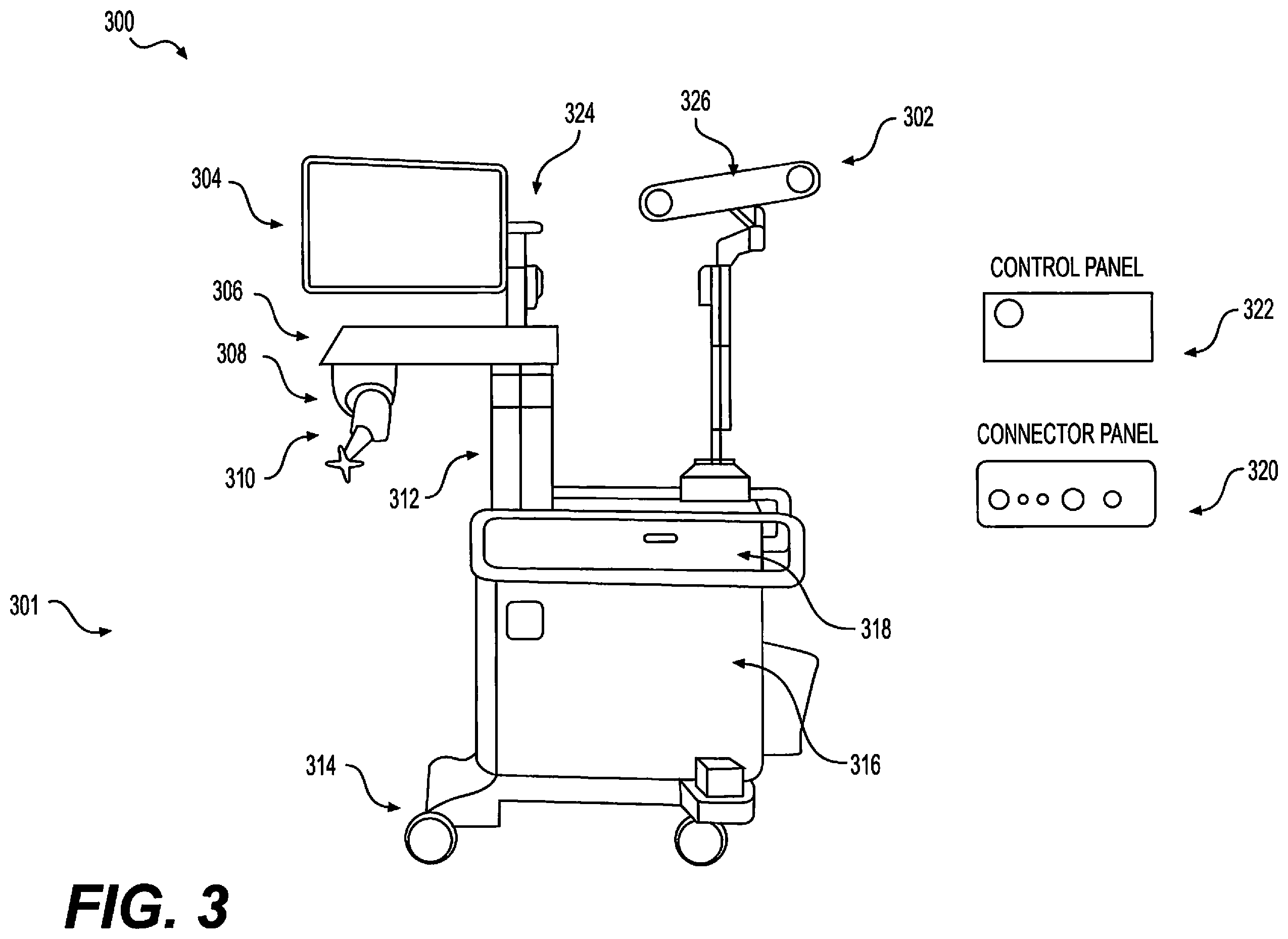 Patent US12376916 Figure 3 – System for a surveillance marker in robotic-assisted surgery