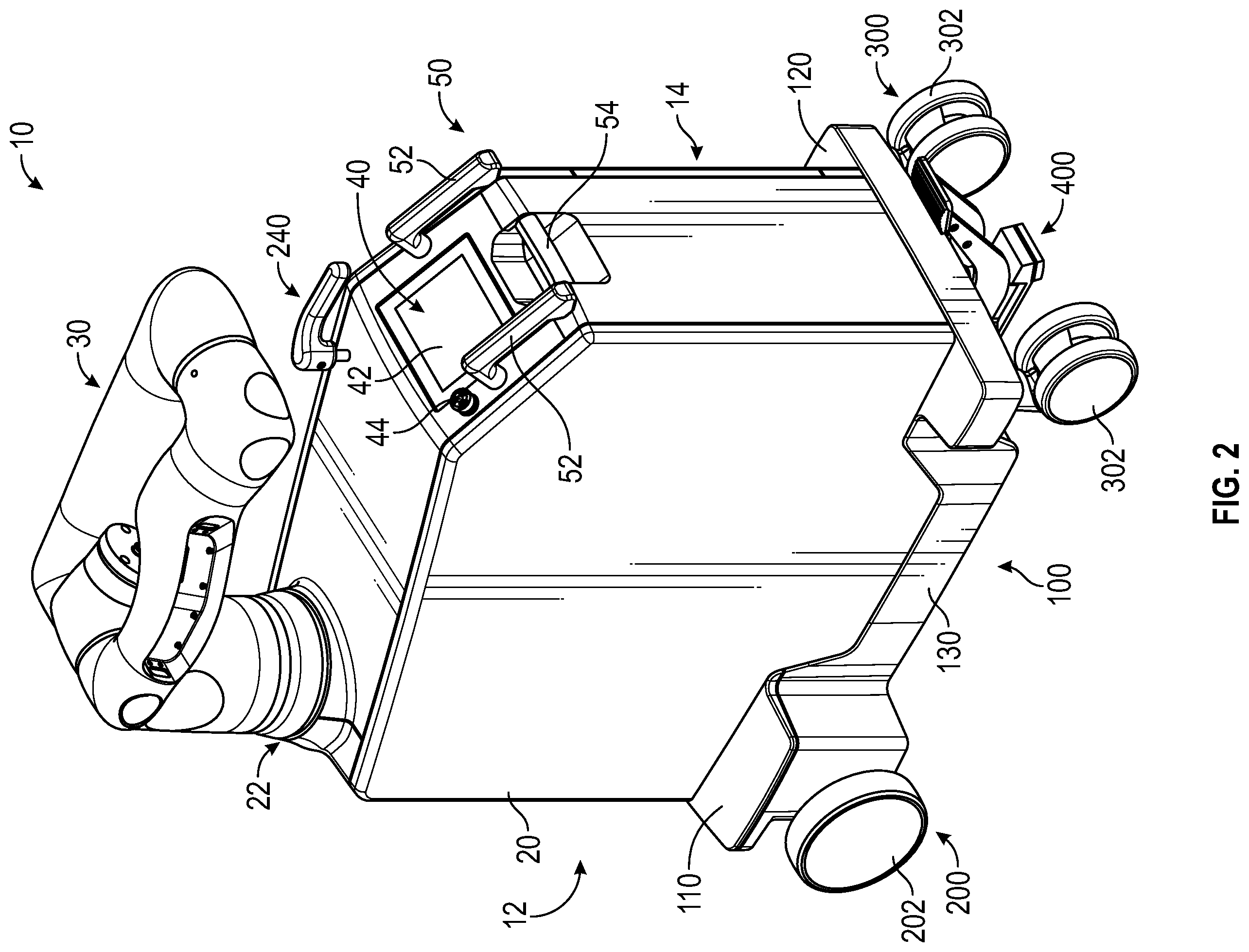 Patent US12376920 Figure 2 – Steering assembly for surgical robot
