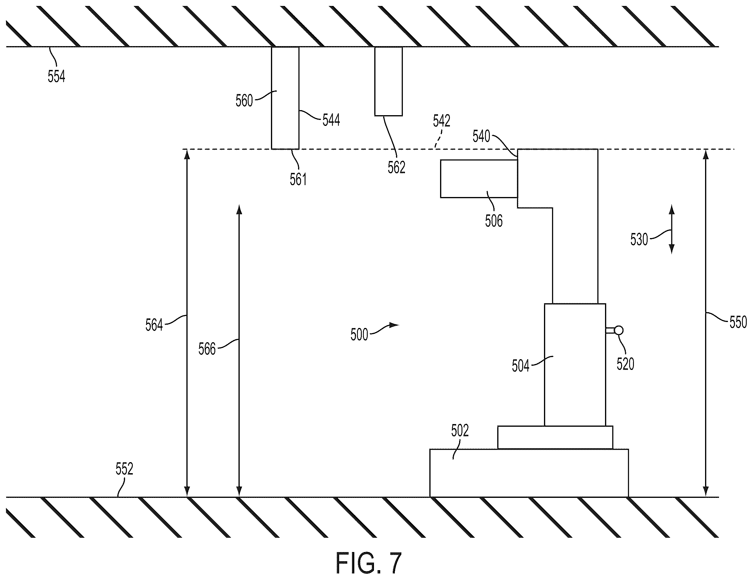 Patent US12376921 Figure 6 – Surgical system with obstacle indication system