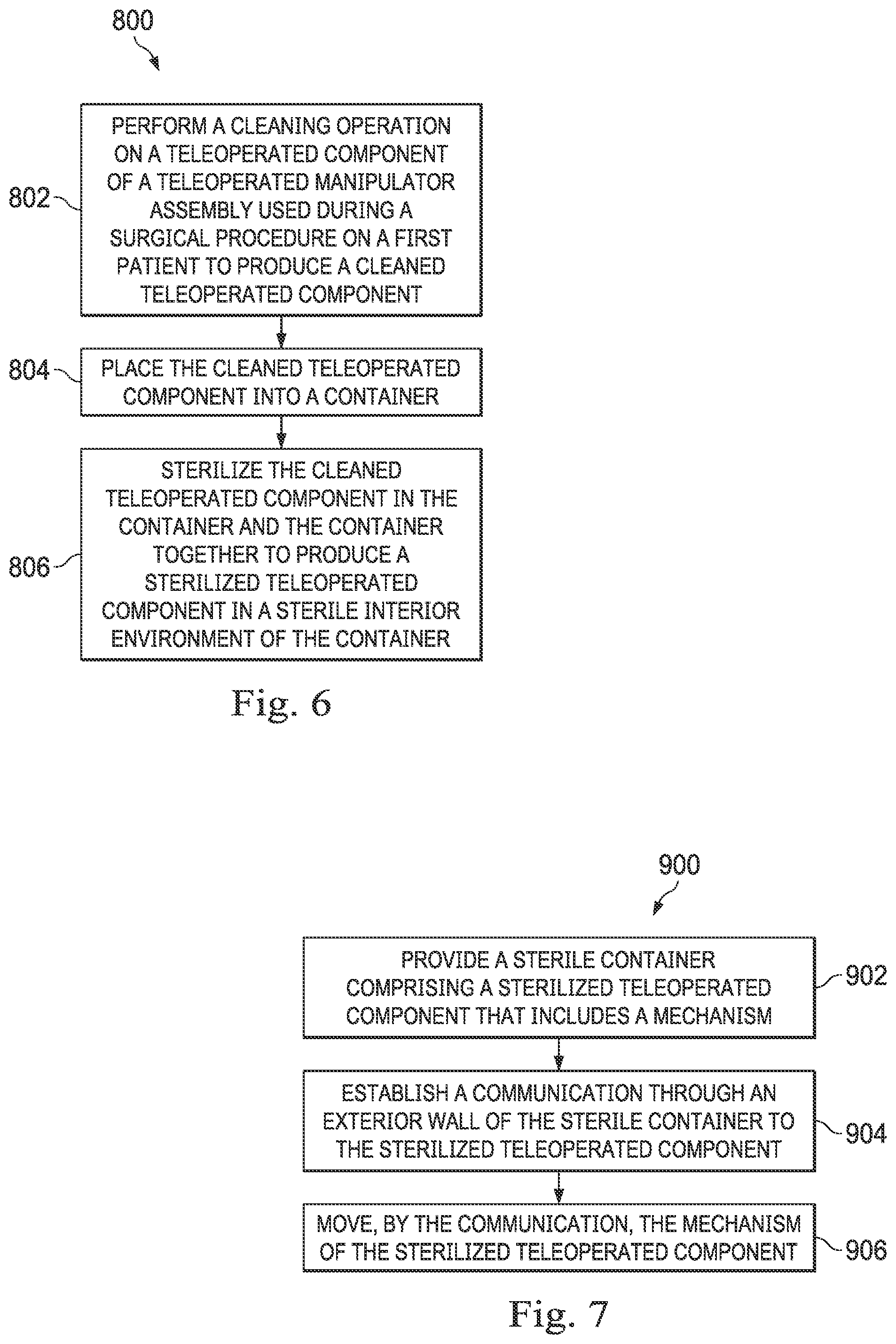 Patent US12376923 Figure 8 – Systems and methods for sterilization and storage of a sterilized teleoperated component
