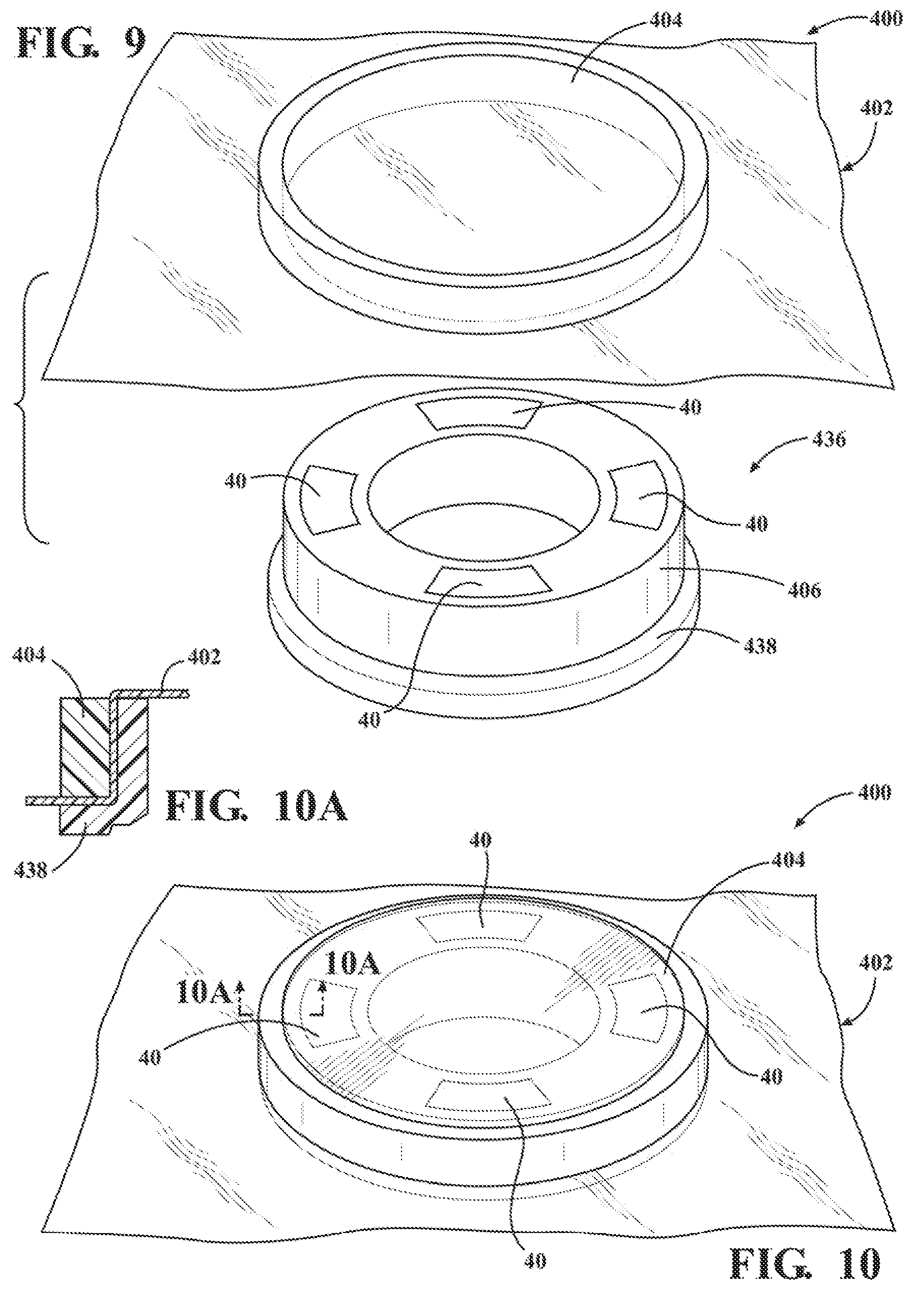 Patent US12376931 Figure 6 – Assembly for positioning a sterile surgical drape relative to optical position sensors