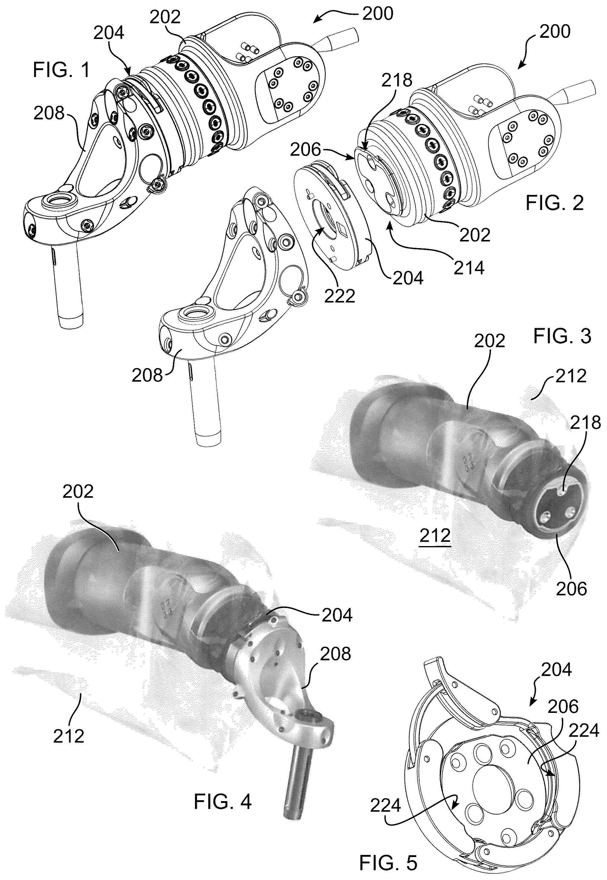 Patent US12376932 Figure 1 – Sterile draping of robotic arms