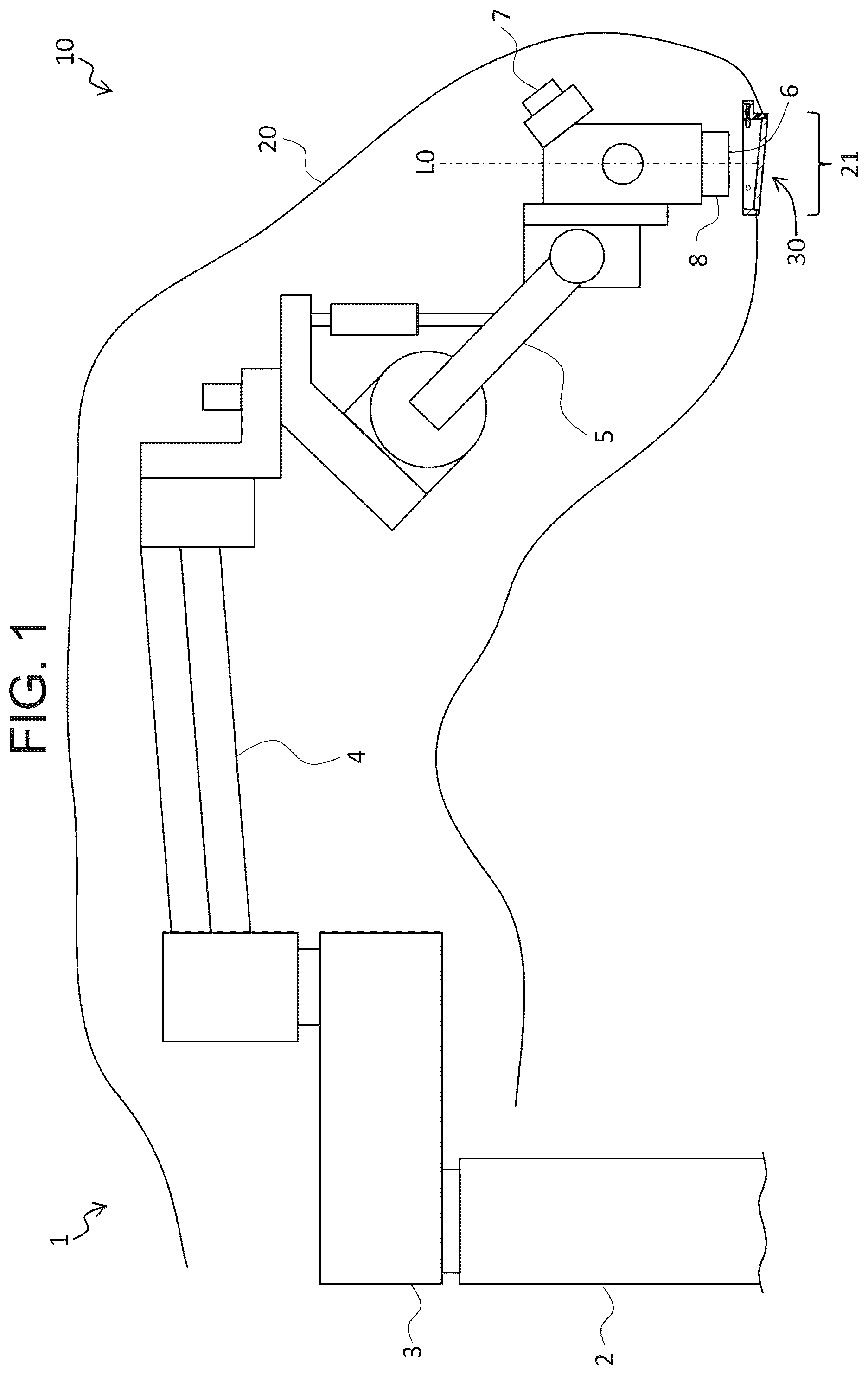 Patent US12376933 Figure 1 – Microscope drape