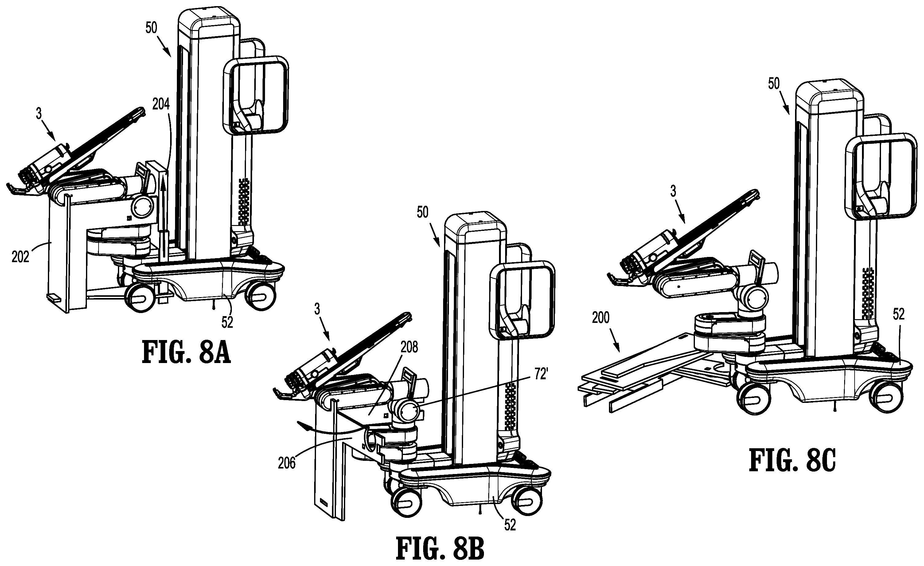 Patent US12376934 Figure 8 – Surgical robotic arm storage assemblies and methods of replacing surgical robotic arms using the storage assemblies
