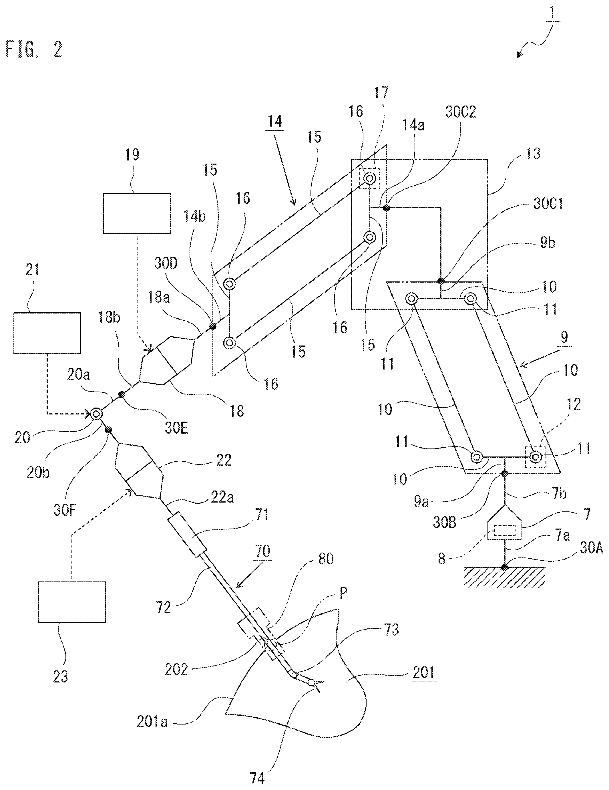 Patent US12376935 Figure 2 – Surgery-assisting device