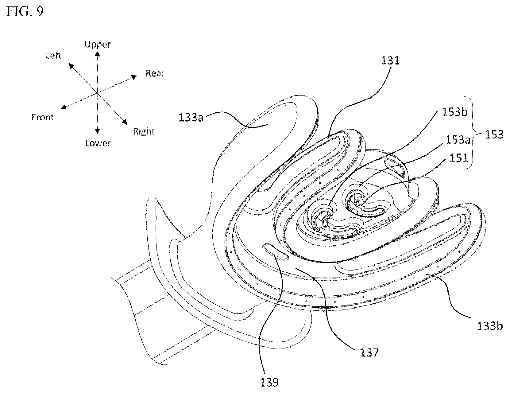 Patent US12376947 Figure 9 – Oral cavity cleaner for automatically sucking contaminated water for washing oral cavity